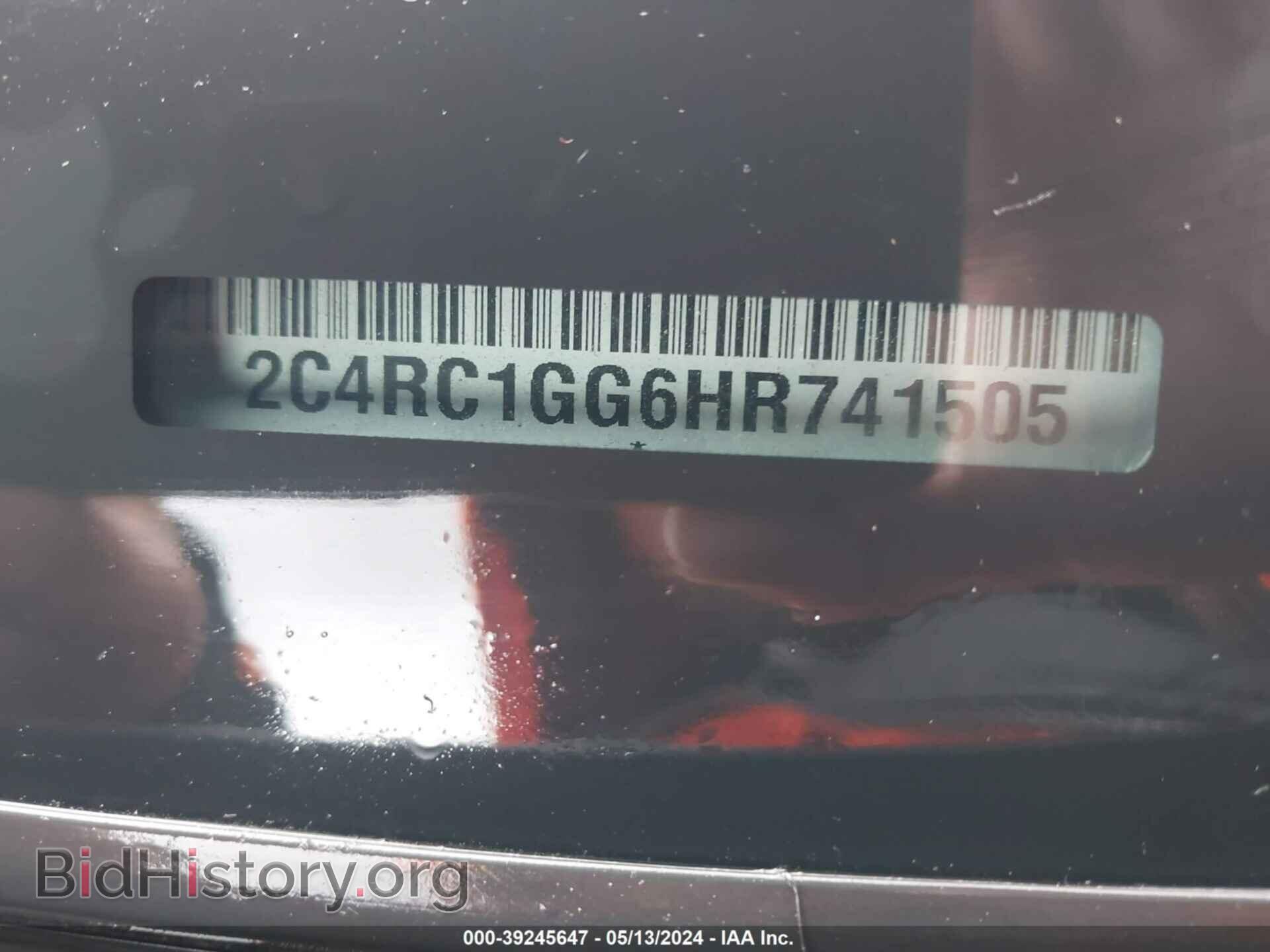 2017 CHRYSLER PACIFICA - VIN: 2C4RC1GG6HR741505 - Фото 9
