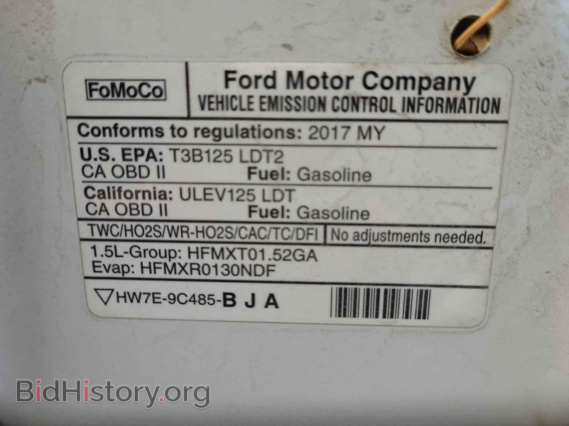 2017 FORD ESCAPE - VIN: 1FMCU9GD4HUB05784 - Фото 9