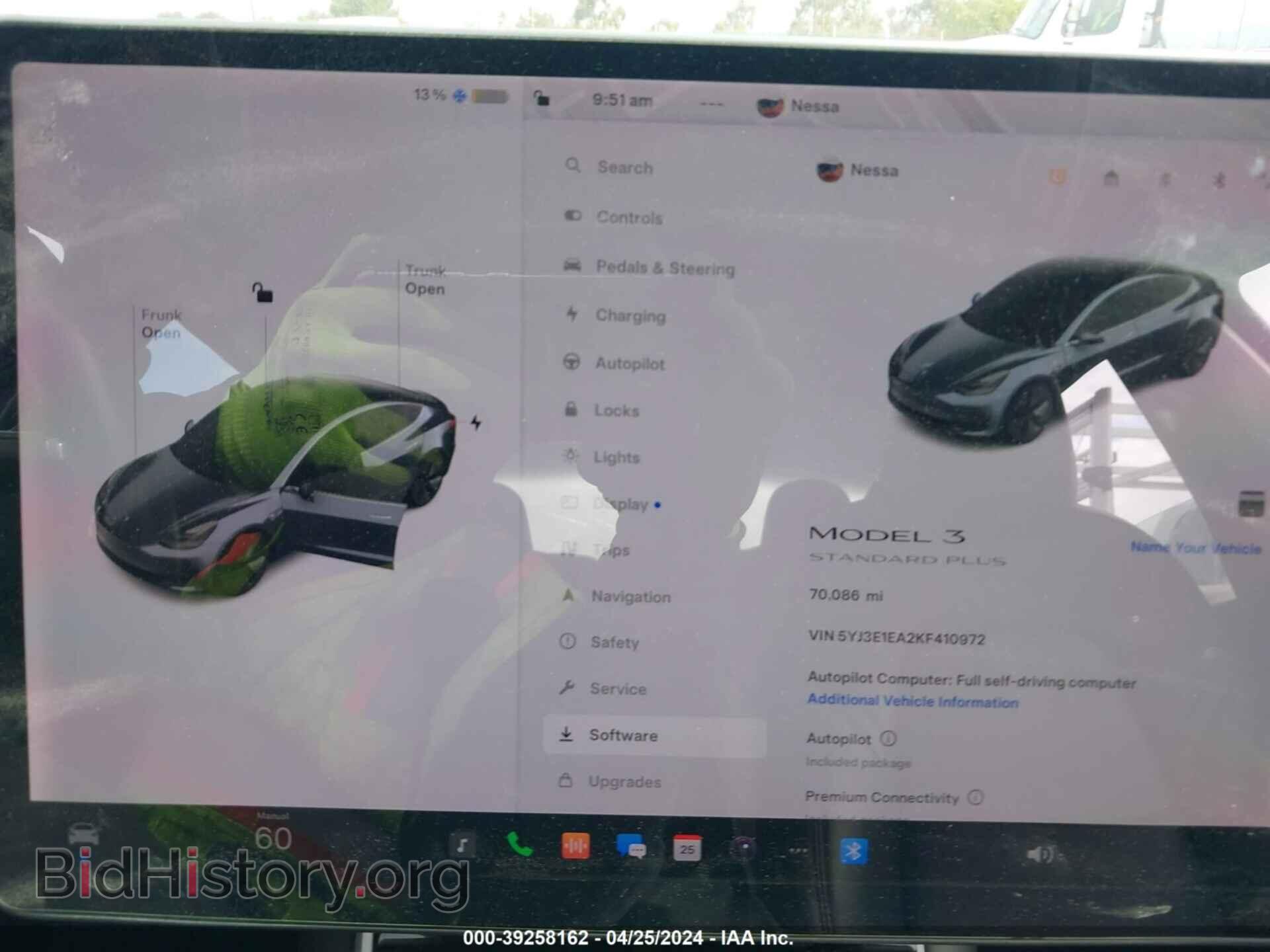 2019 TESLA MODEL 3 - VIN: 5YJ3E1EA2KF410972 - Фото 18