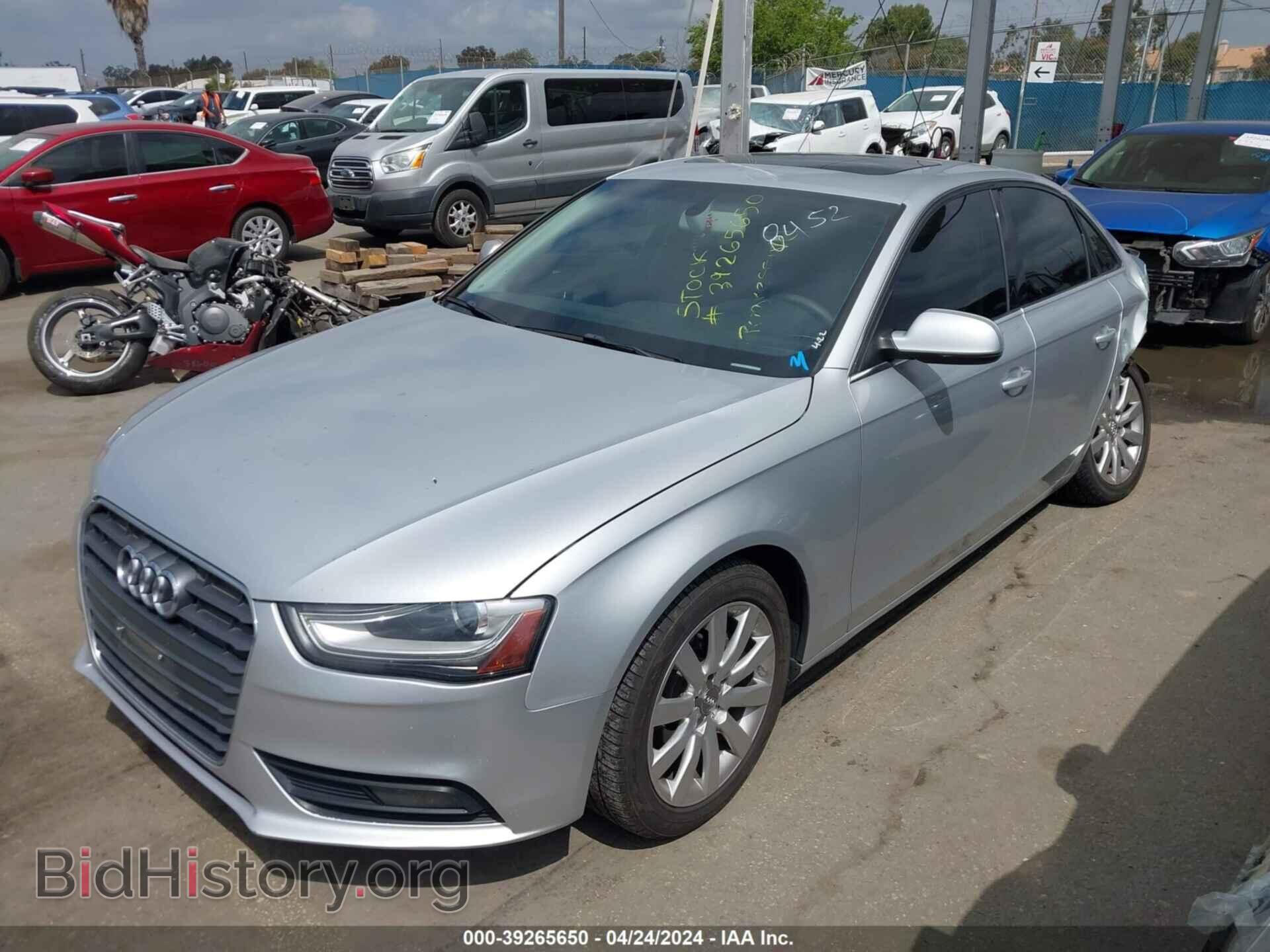 2013 AUDI A4 - VIN: WAUAFAFL2DA178452 - Фото 2