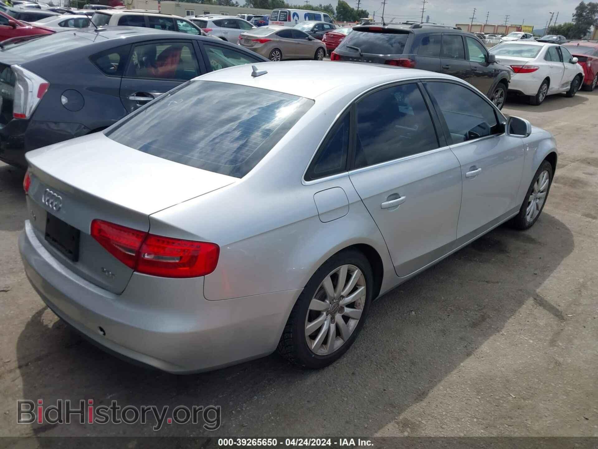2013 AUDI A4 - VIN: WAUAFAFL2DA178452 - Фото 4
