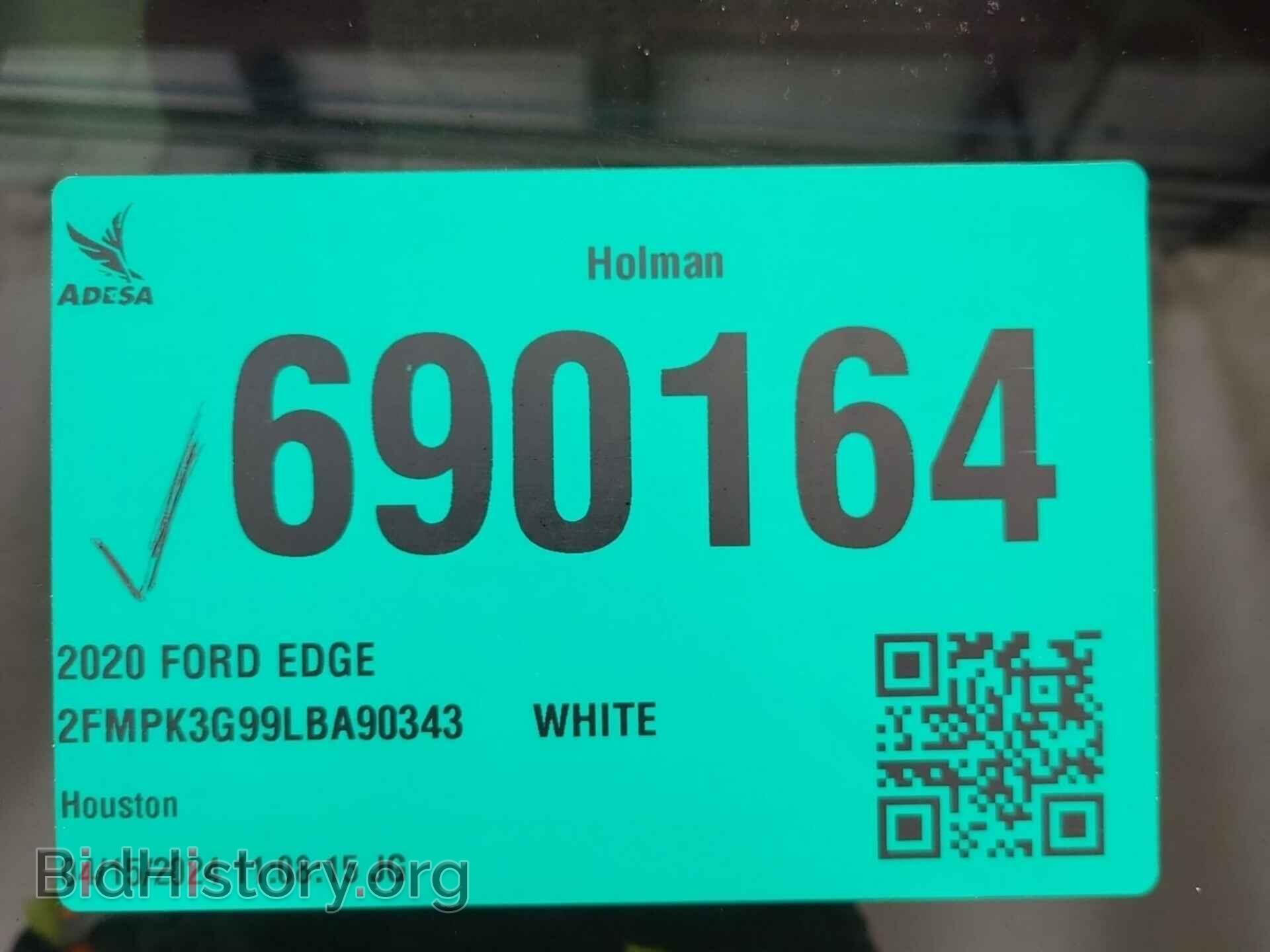 Фотография 2FMPK3G99LBA90343 - FORD EDGE 2020