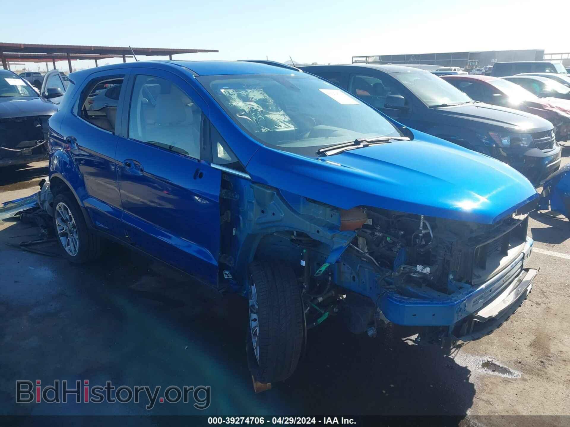 Фотография MAJ6S3KL0KC307690 - FORD ECOSPORT 2019