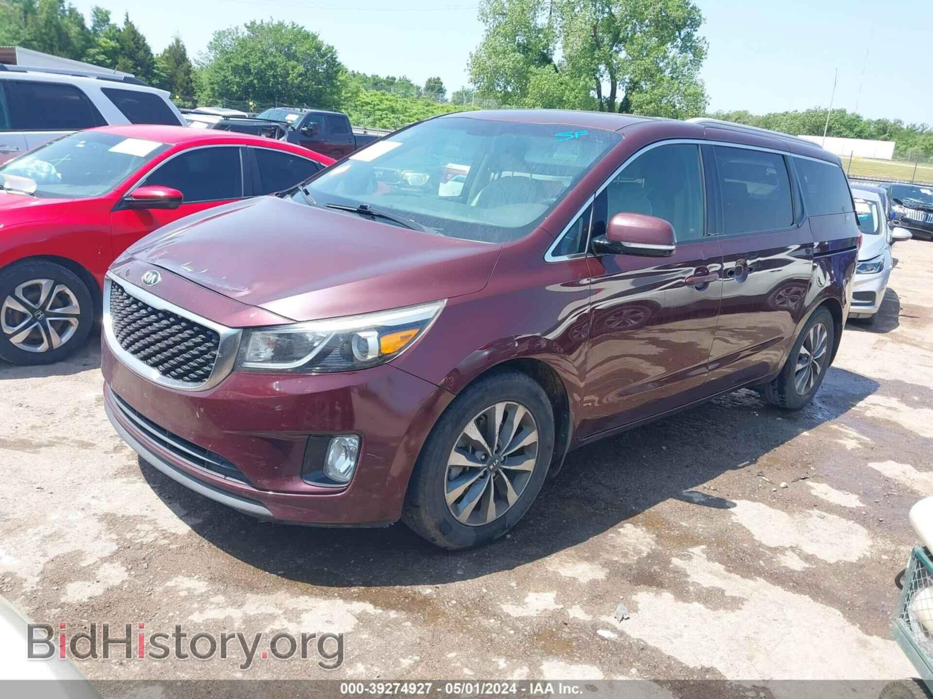 2015 KIA SEDONA - VIN: KNDMC5C19F6048631 - Фото 2