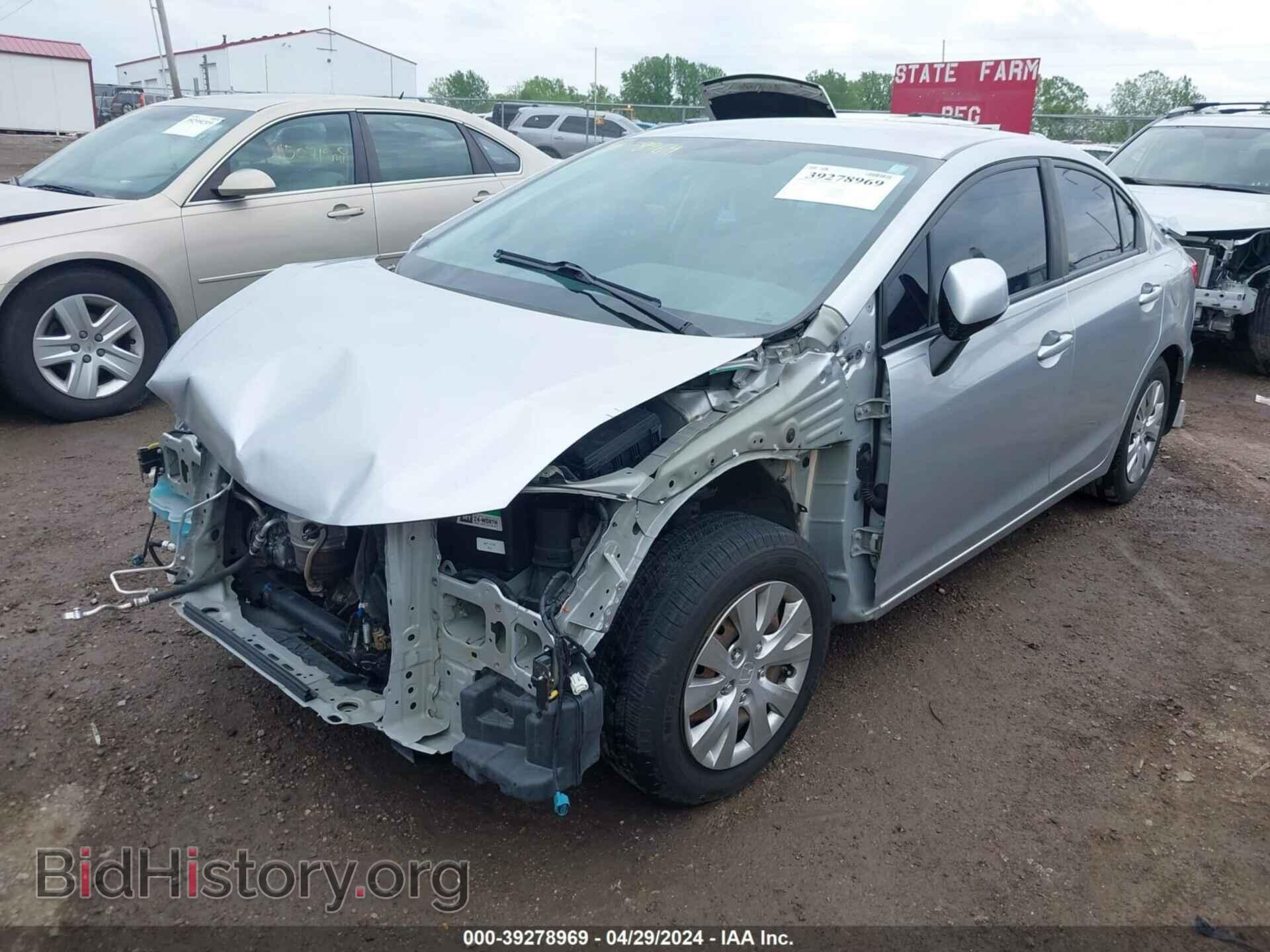 2012 HONDA CIVIC - VIN: 19XFB2F57CE018395 - Фото 2