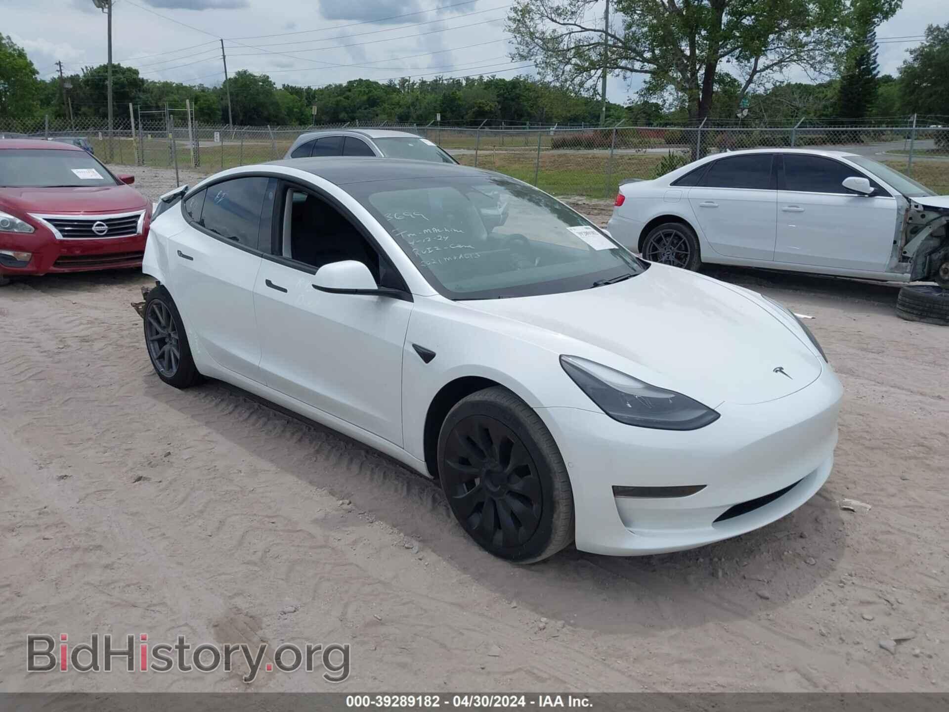 Photo 5YJ3E1EA6MF913357 - TESLA MODEL 3 2021