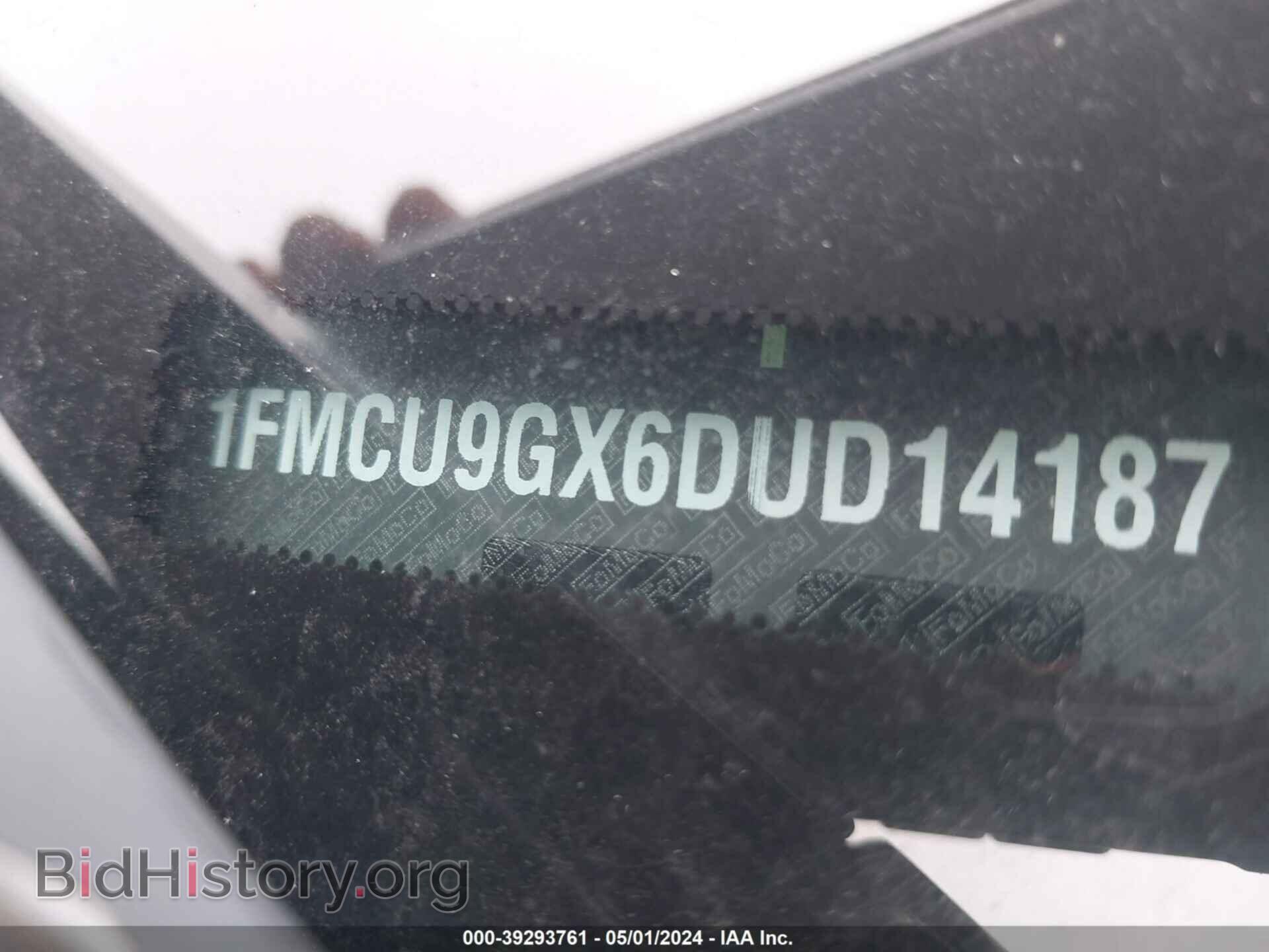 2013 FORD ESCAPE - VIN: 1FMCU9GX6DUD14187 - Фото 9