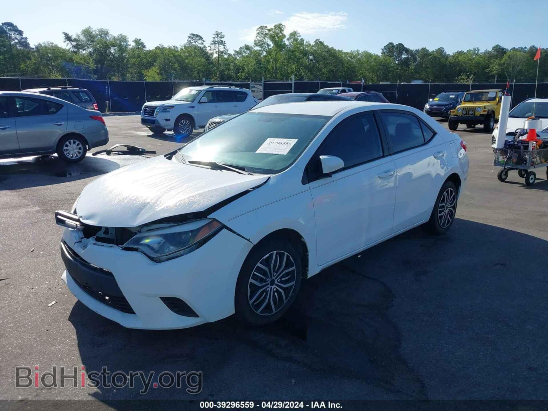 2014 TOYOTA COROLLA - VIN: 2T1BURHEXEC212208 - Фото 2