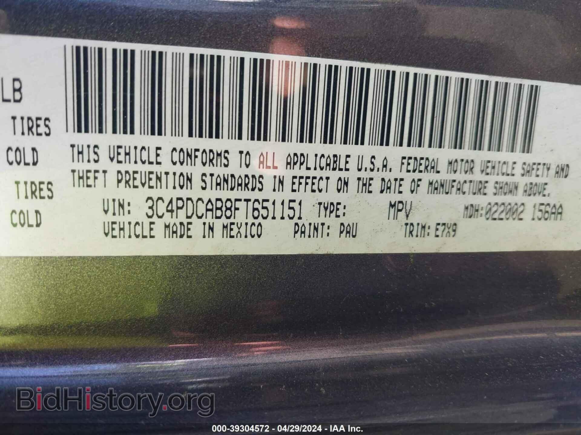 2015 DODGE JOURNEY - VIN: 3C4PDCAB8FT651151 - Photo 9