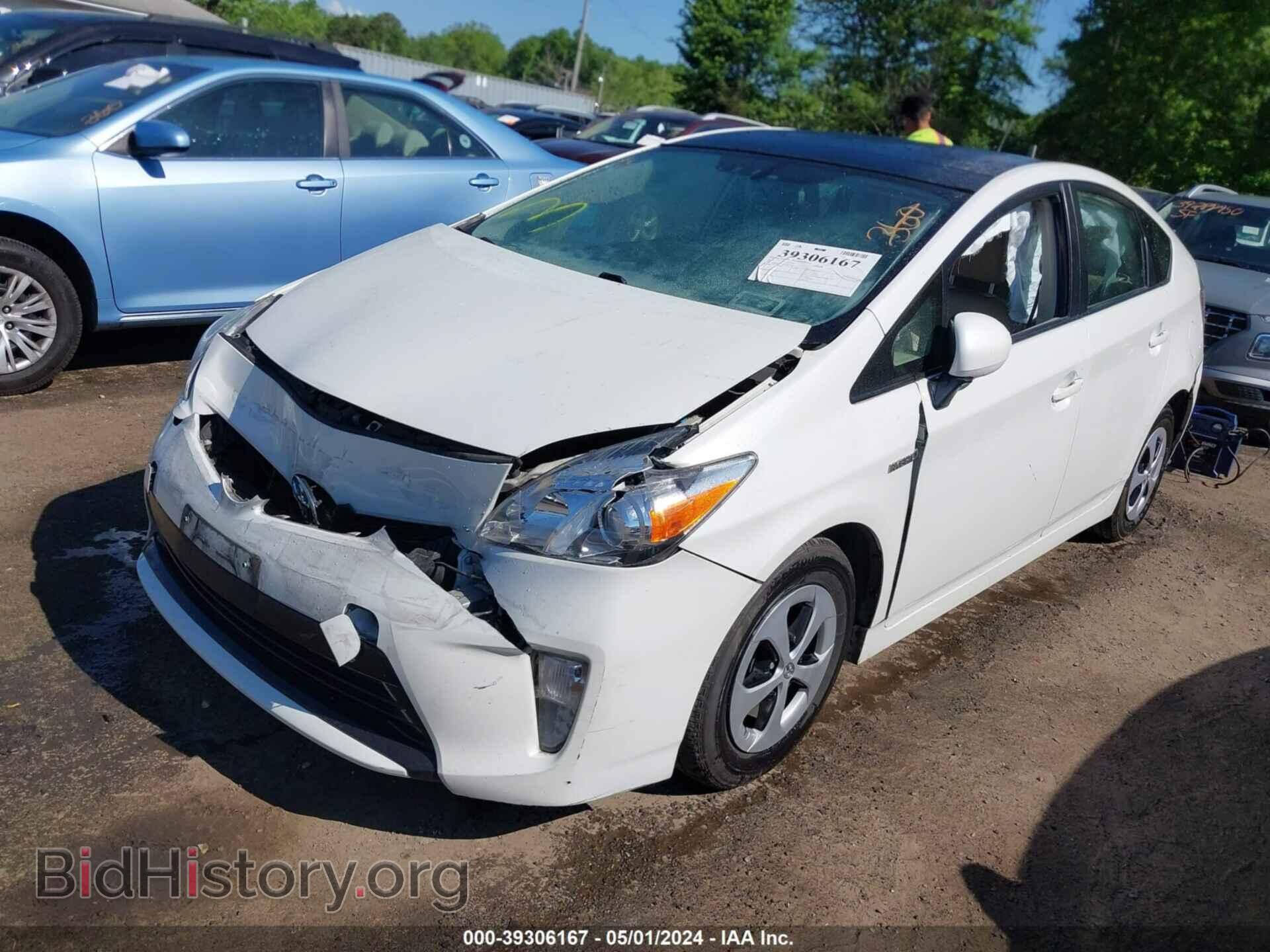 2014 TOYOTA PRIUS - VIN: JTDKN3DU2E1741180 - Фото 2