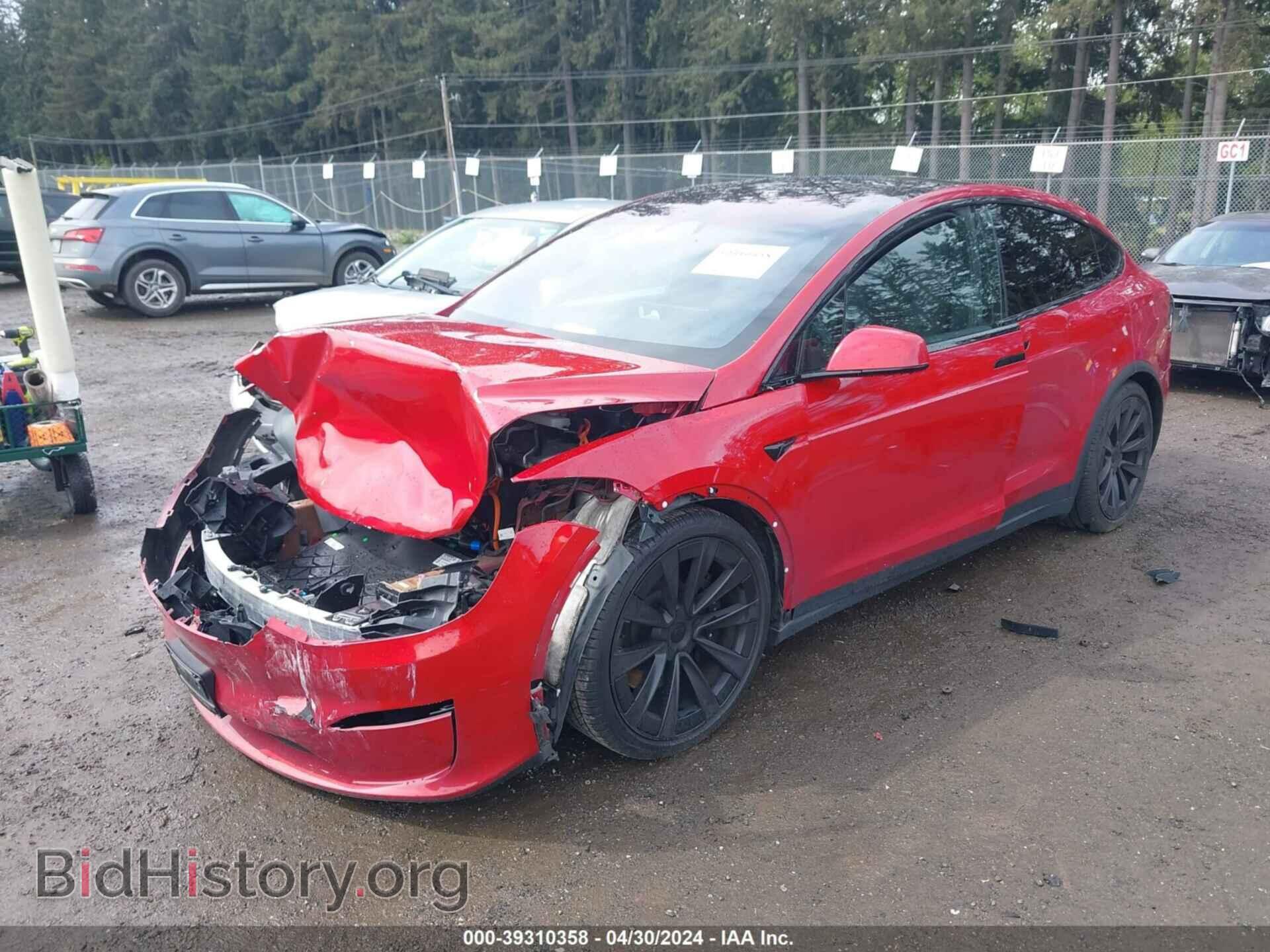 2022 TESLA MODEL X - VIN: 7SAXCAE53NF344367 - Фото 2