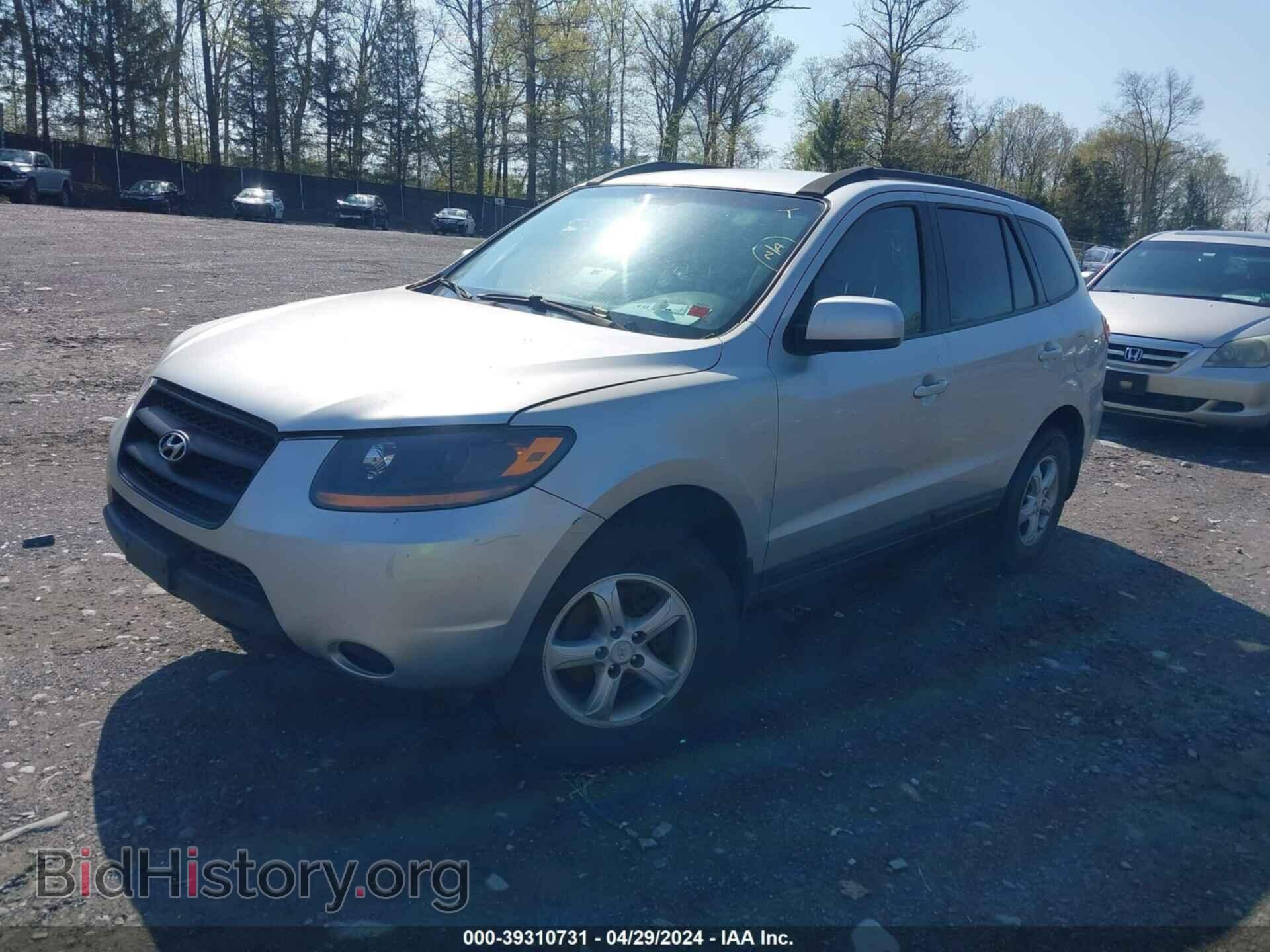2008 HYUNDAI SANTA FE - VIN: 5NMSG13D38H227705 - Фото 2