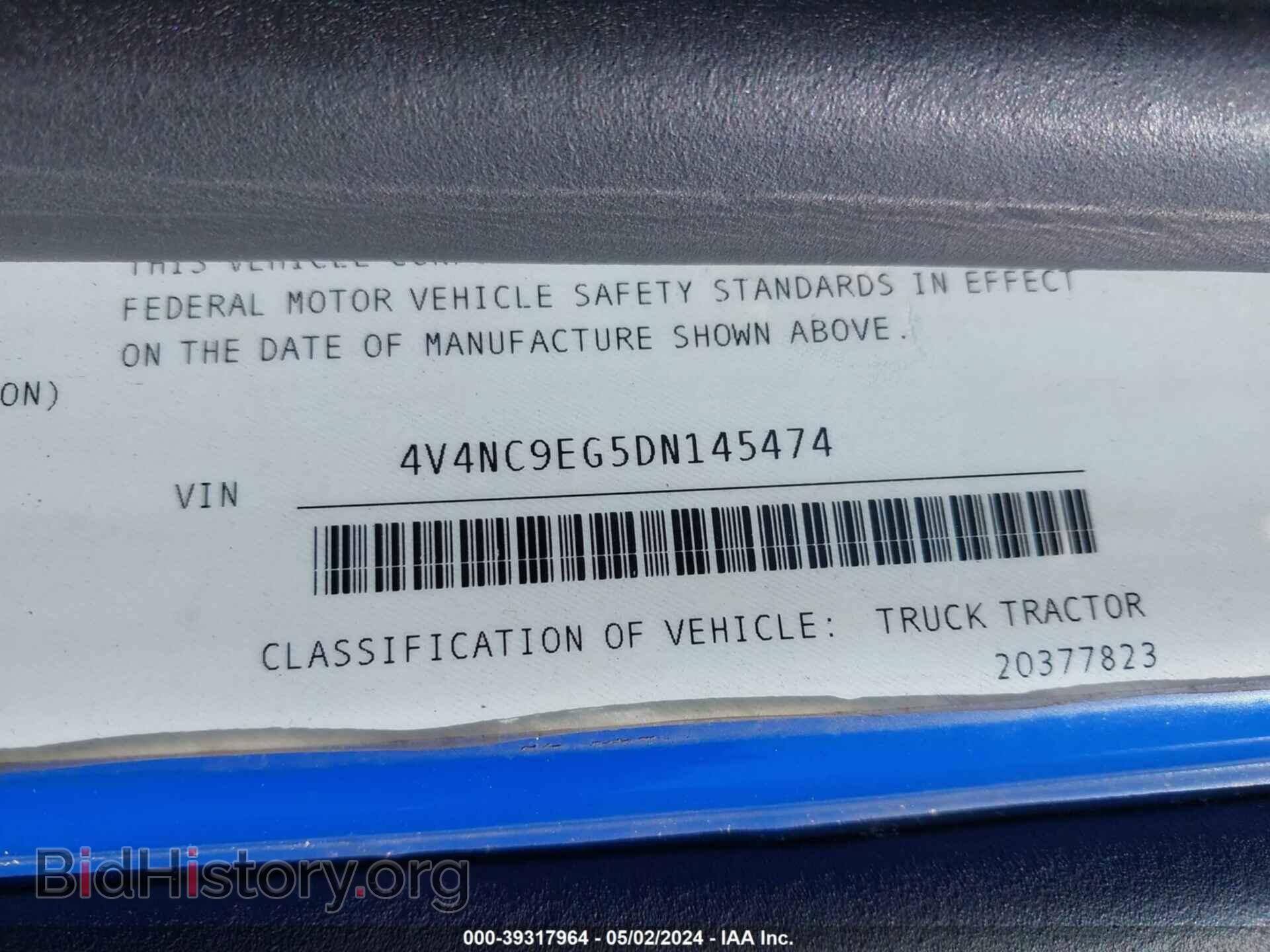 2013 VOLVO VN - VIN: 4V4NC9EG5DN145474 - Фото 8