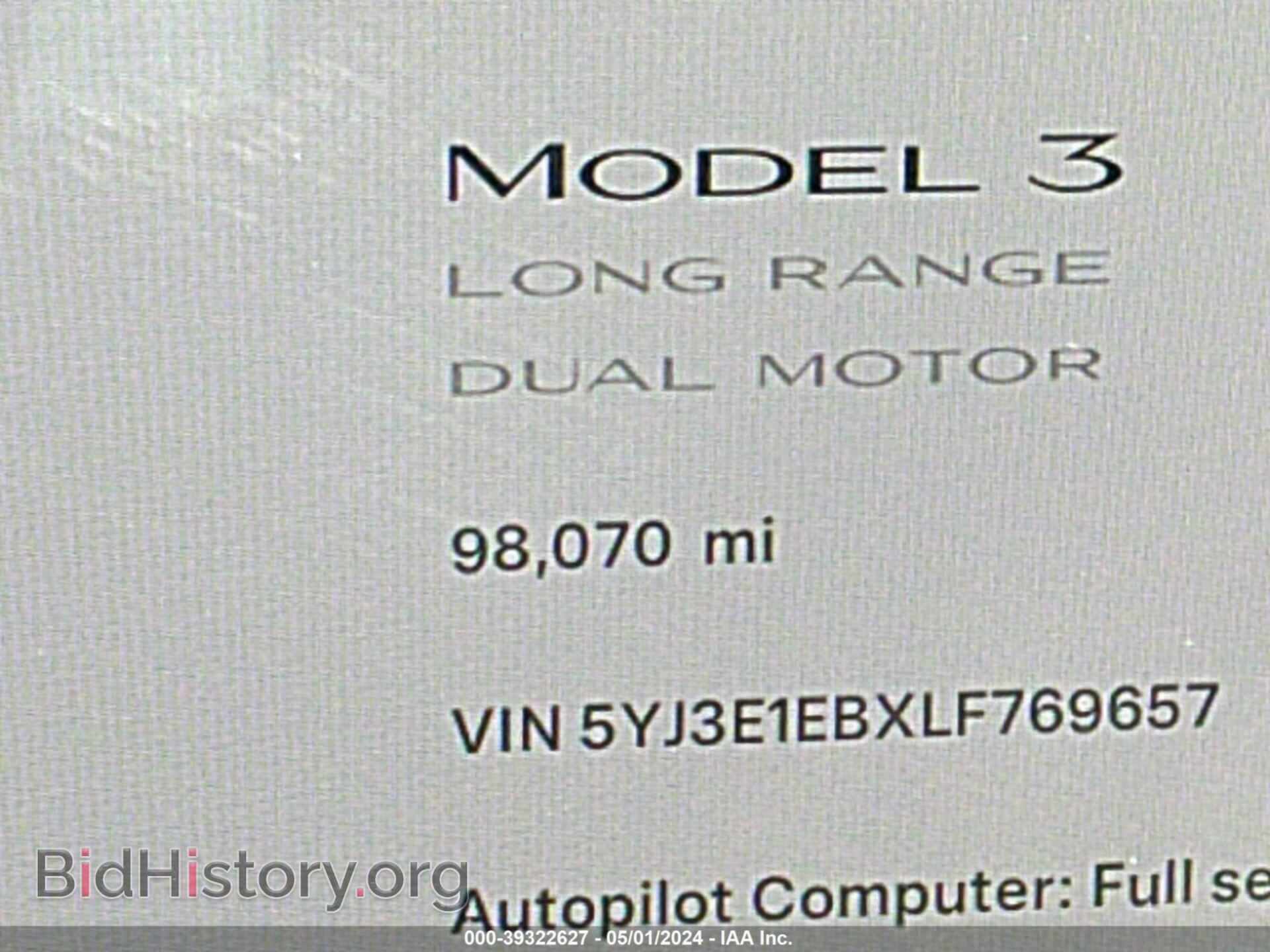 2020 TESLA MODEL 3 - VIN: 5YJ3E1EBXLF769657 - Фото 14