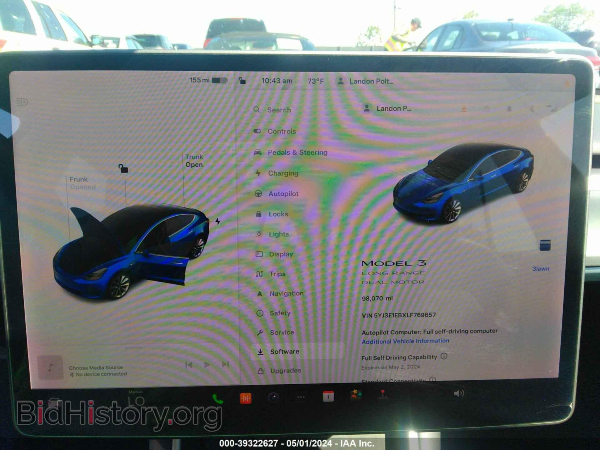 2020 TESLA MODEL 3 - VIN: 5YJ3E1EBXLF769657 - Фото 7