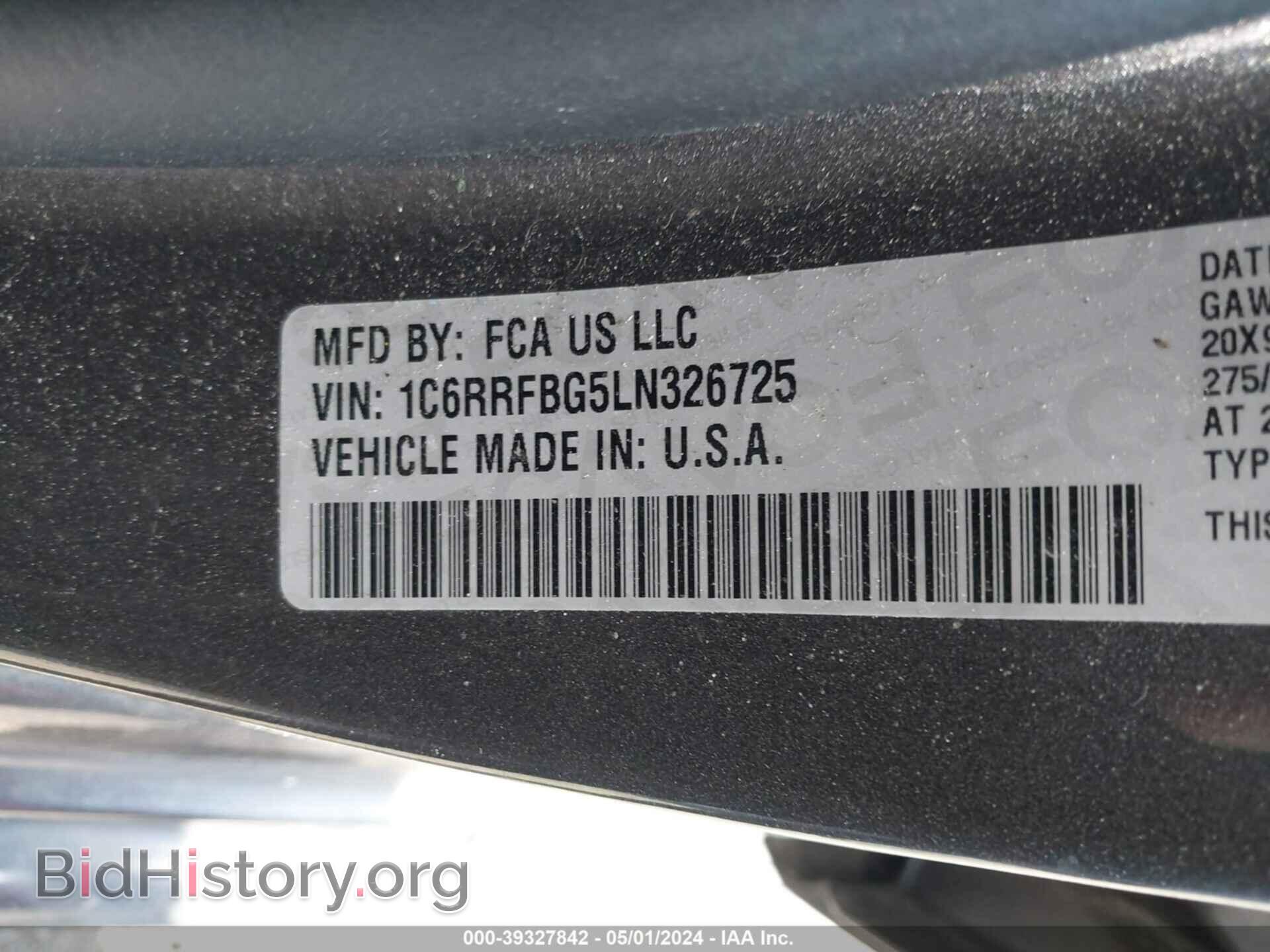 2020 RAM 1500 - VIN: 1C6RRFBG5LN326725 - Фото 9