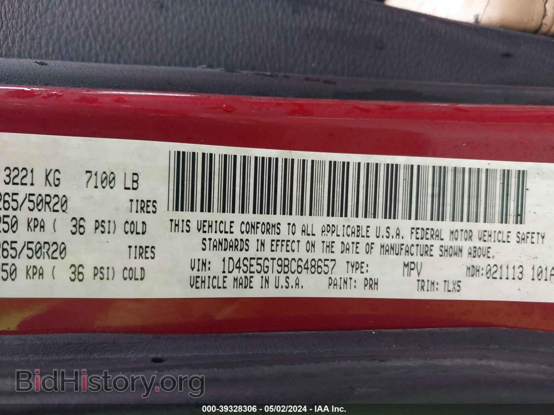 2011 DODGE DURANGO - VIN: 1D4SE5GT9BC648657 - Photo 9