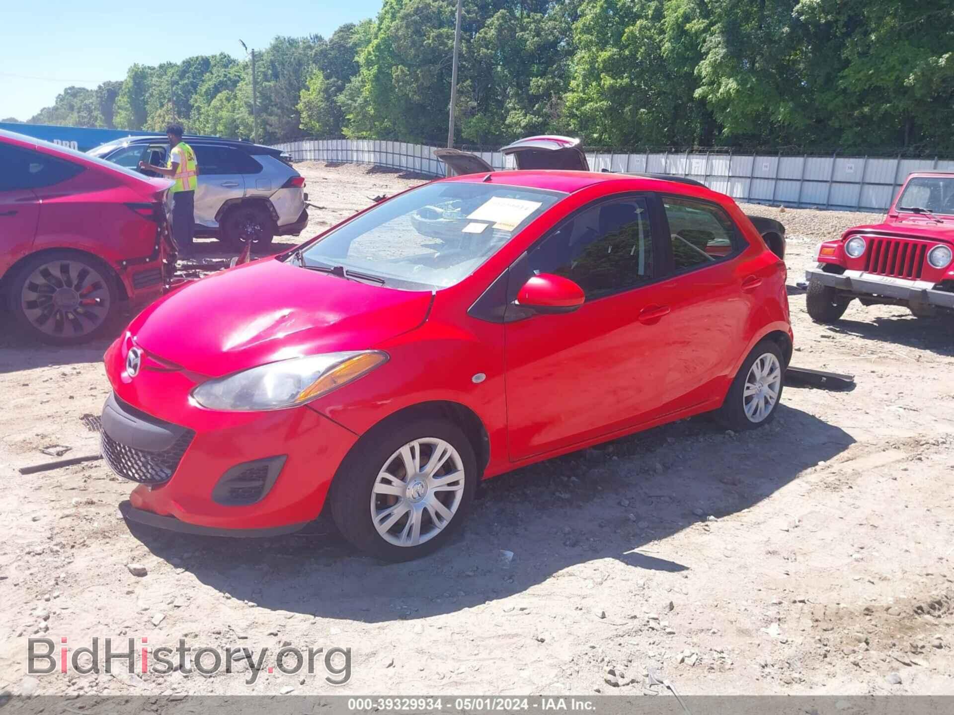 2014 MAZDA MAZDA2 - VIN: JM1DE1KY7E0189250 - Фото 2