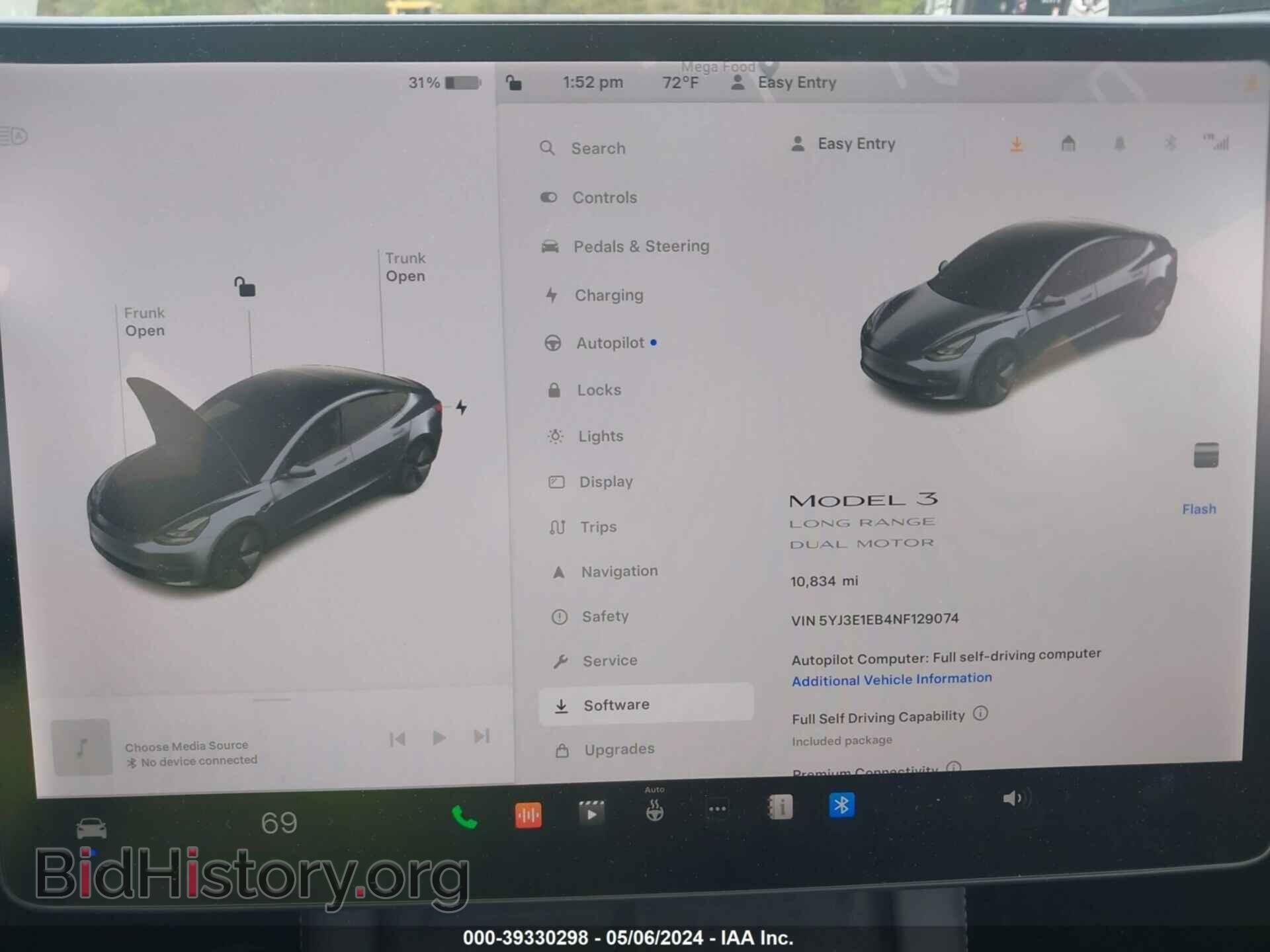 2022 TESLA MODEL 3 - VIN: 5YJ3E1EB4NF129074 - Фото 7