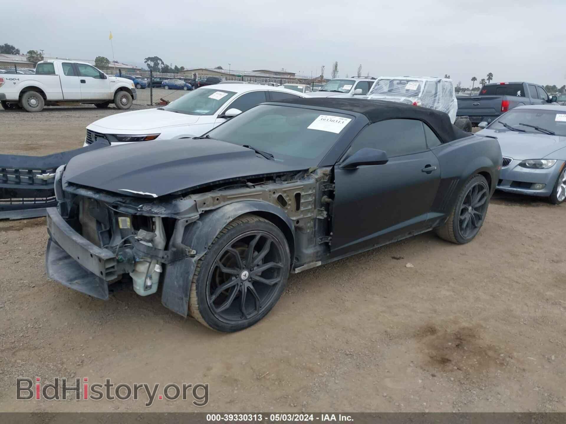 2012 CHEVROLET CAMARO - VIN: 2G1FB3D30C9105831 - Фото 2