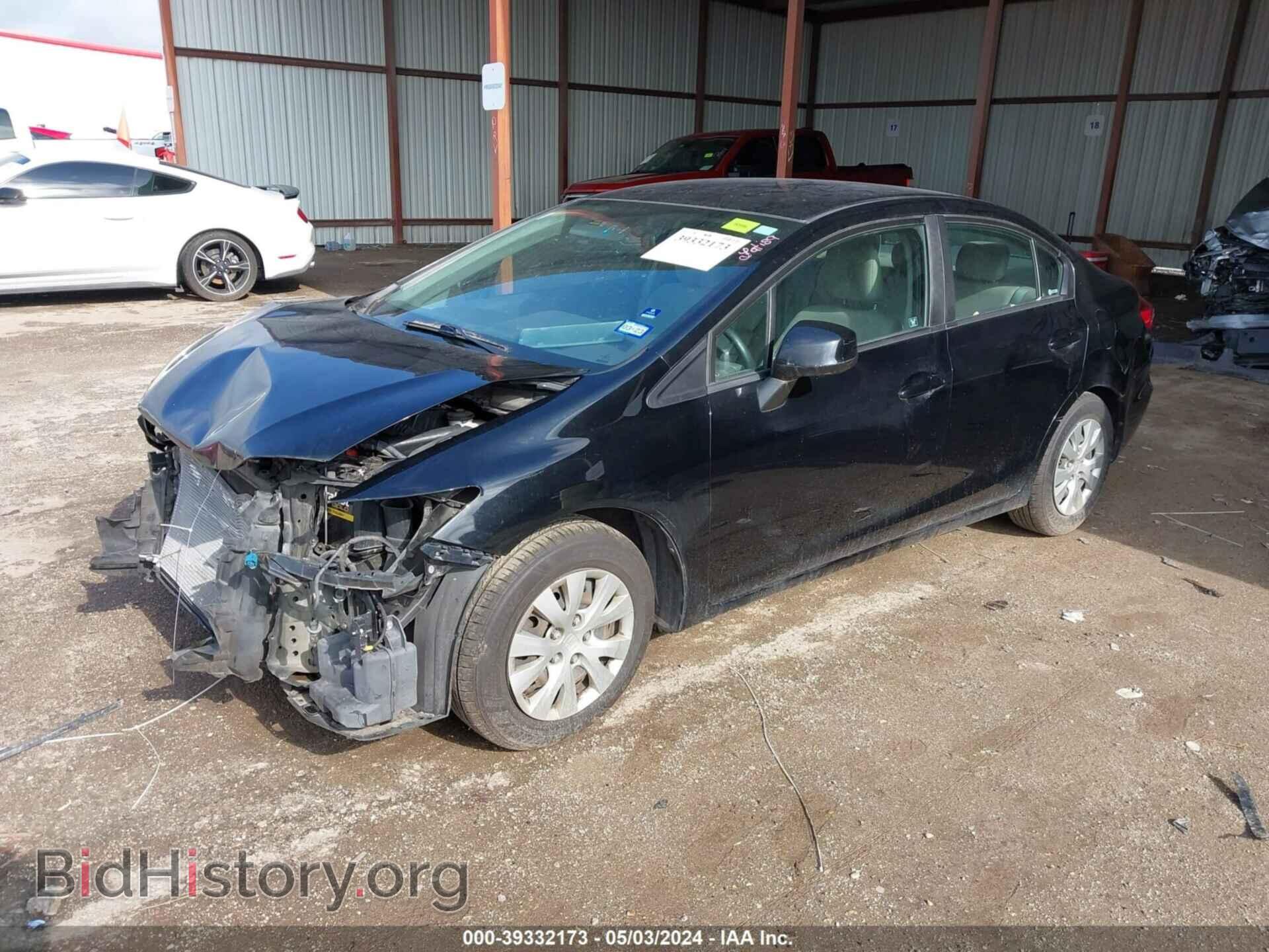 2012 HONDA CIVIC - VIN: 2HGFB2F51CH316625 - Фото 2