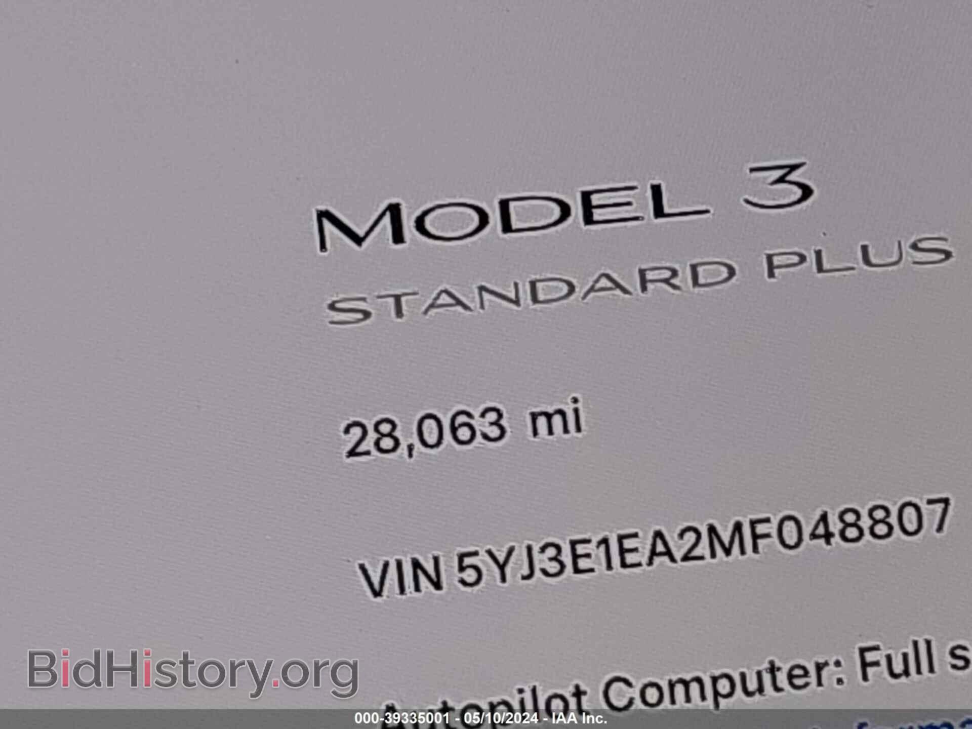 2021 TESLA MODEL 3 - VIN: 5YJ3E1EA2MF048807 - Фото 14