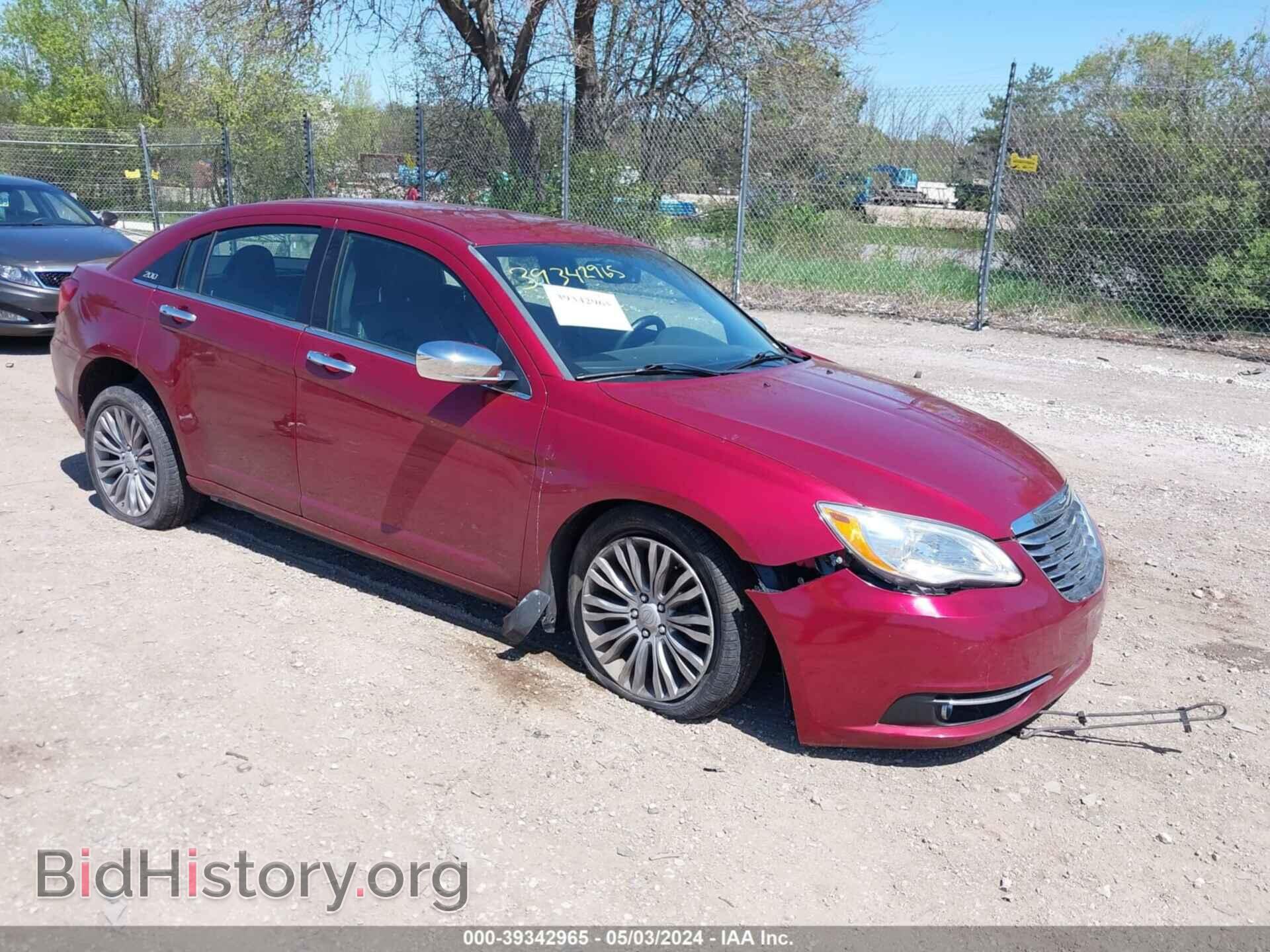 Фотография 1C3CCBCB1CN263185 - CHRYSLER 200 2012