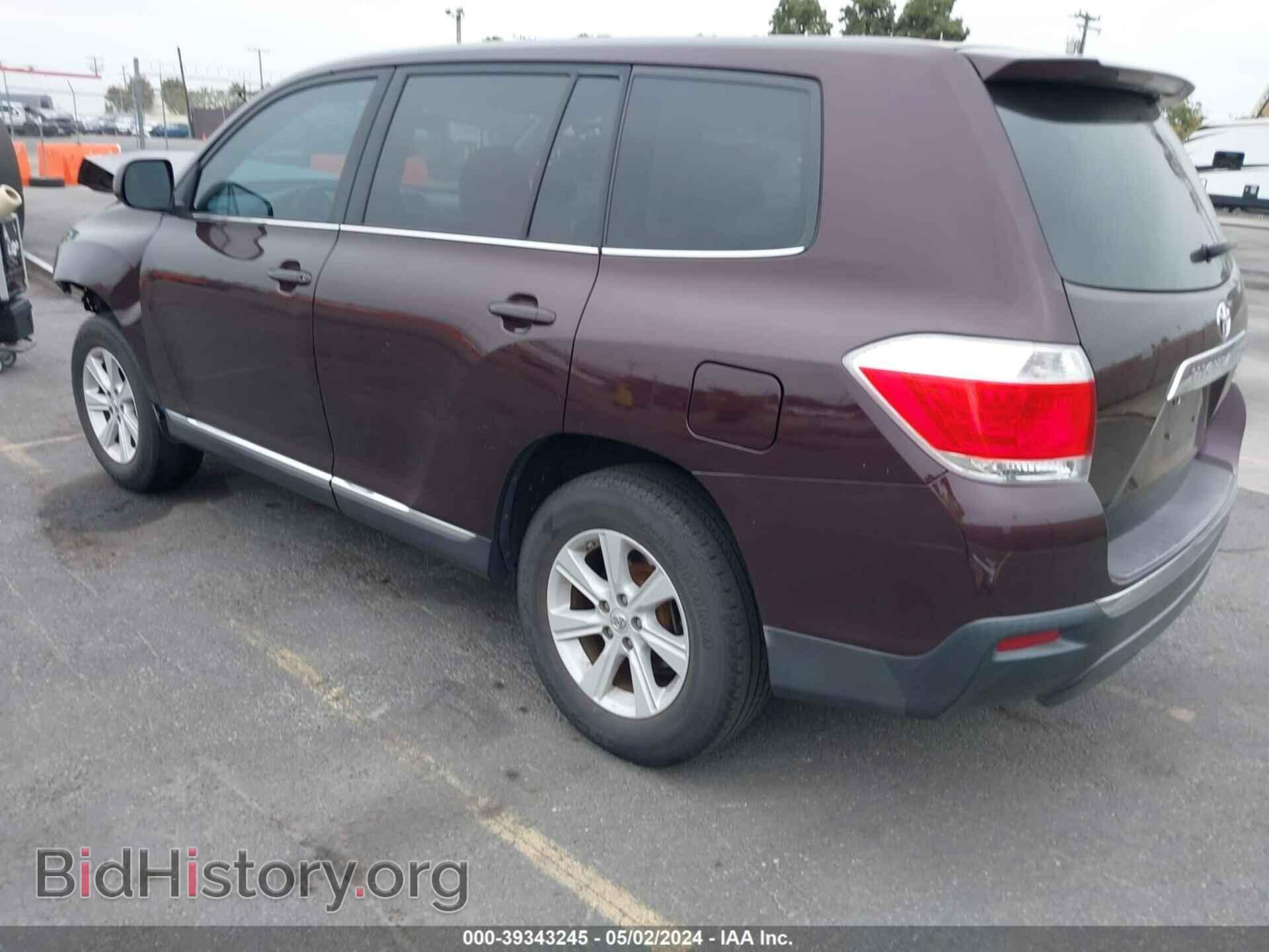 2013 TOYOTA HIGHLANDER - VIN: 5TDZK3EH8DS125915 - Фото 3