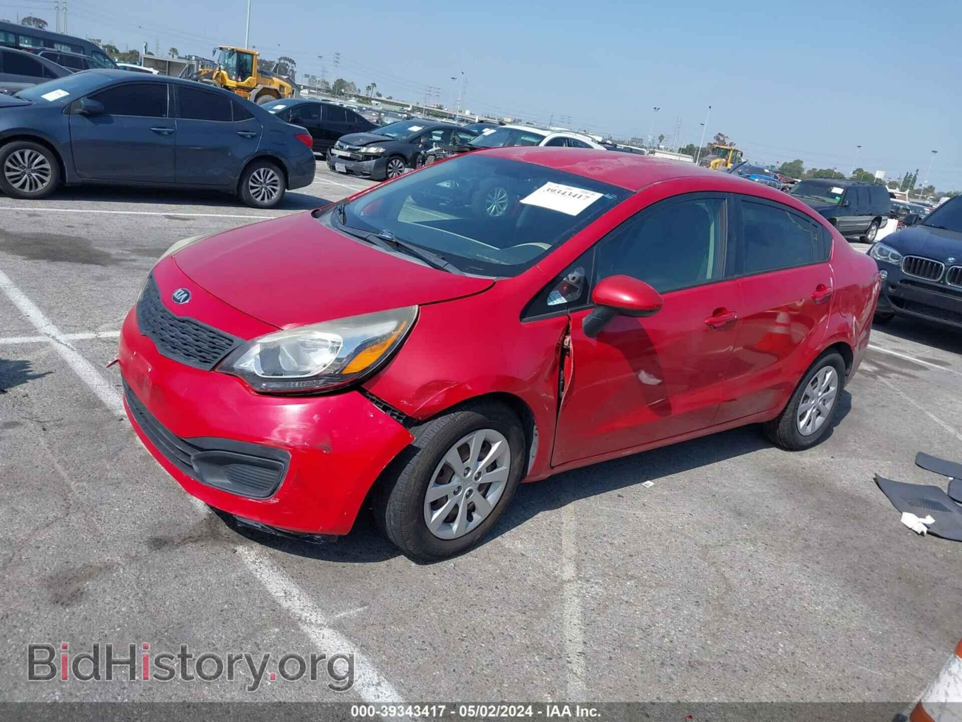 2013 KIA RIO - VIN: KNADM4A36D6216277 - Фото 2