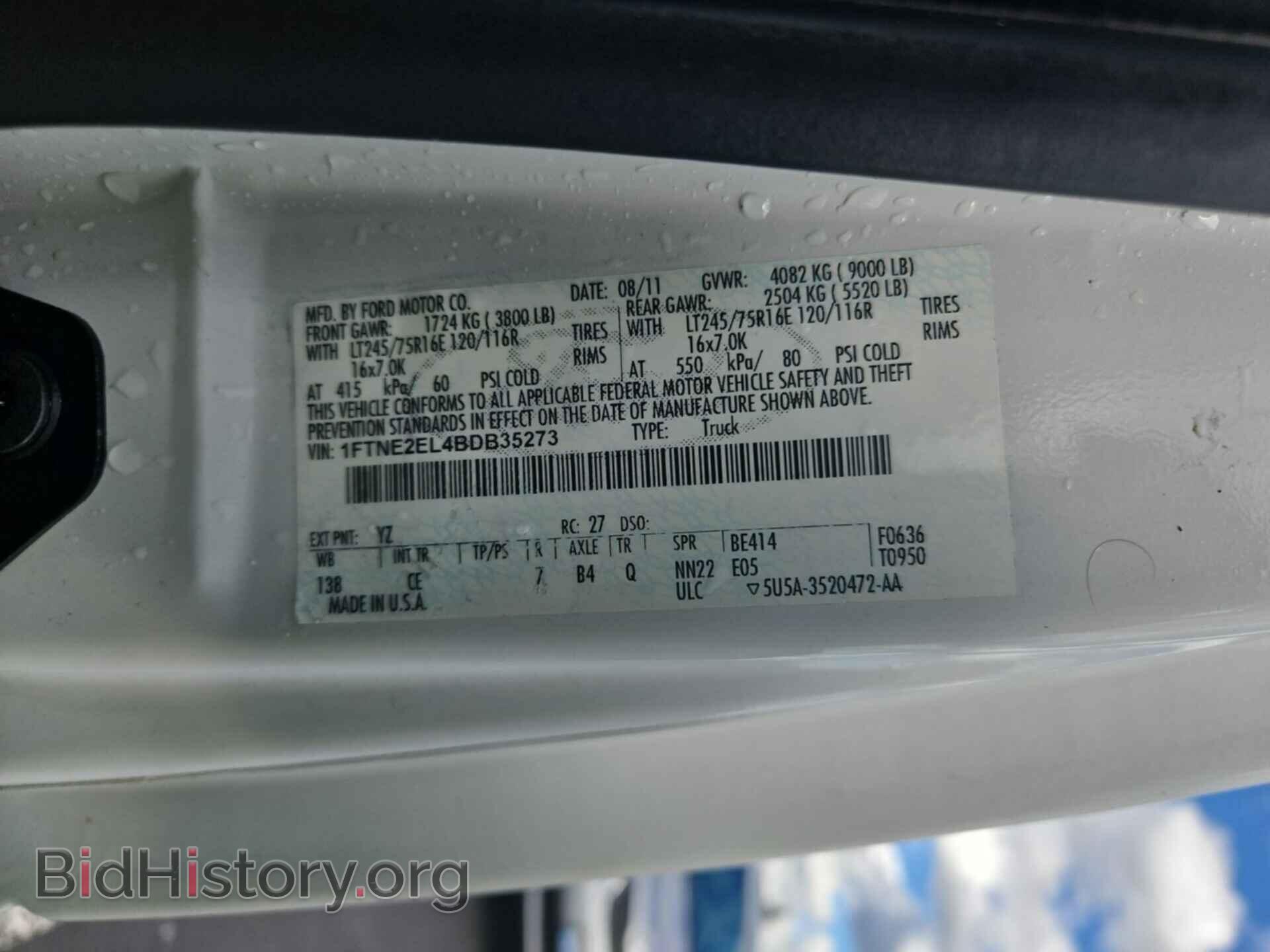 2011 FORD E-250 - VIN: 1FTNE2EL4BDB35273 - Photo 10