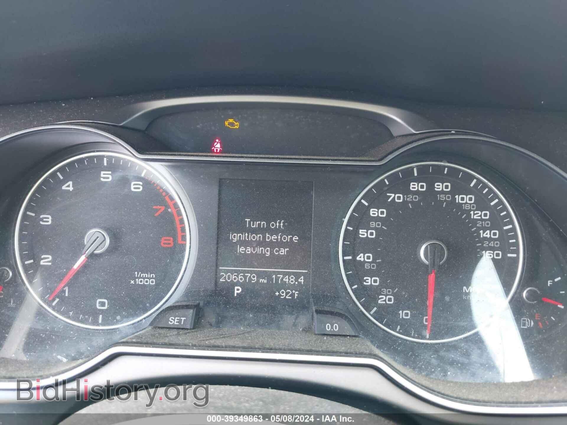 2014 AUDI A4 - VIN: WAUBFAFLXEN004028 - Фото 7