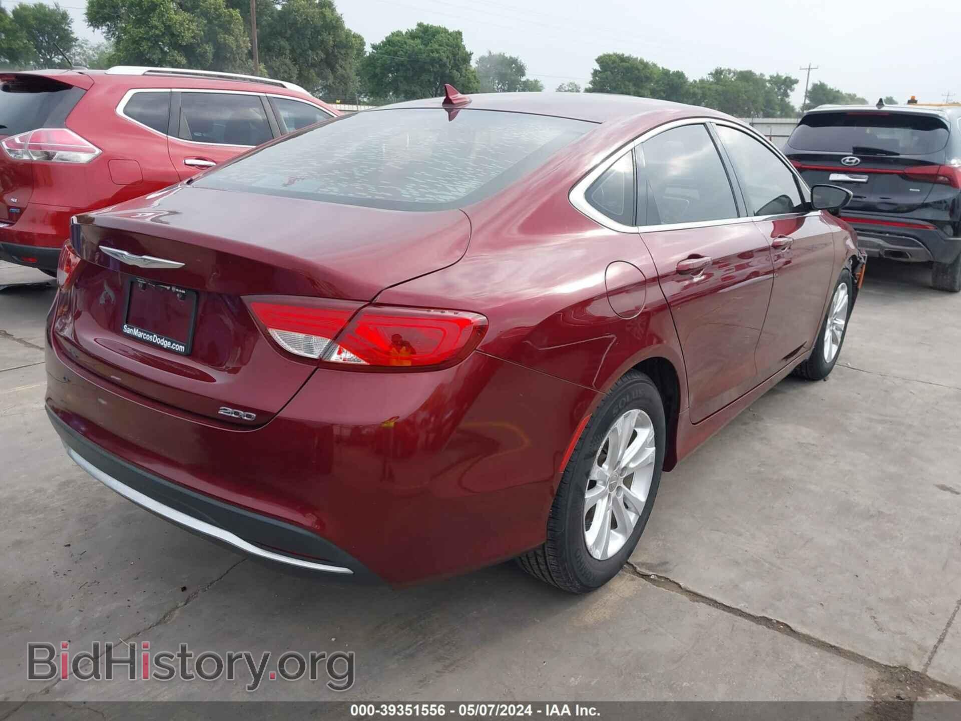 2016 CHRYSLER 200 - VIN: 1C3CCCAB1GN178670 - Фото 4