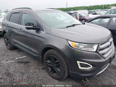 2015 Ford EDGE SEL, серый — VIN 2FMTK4J98FBB76597, IAAI