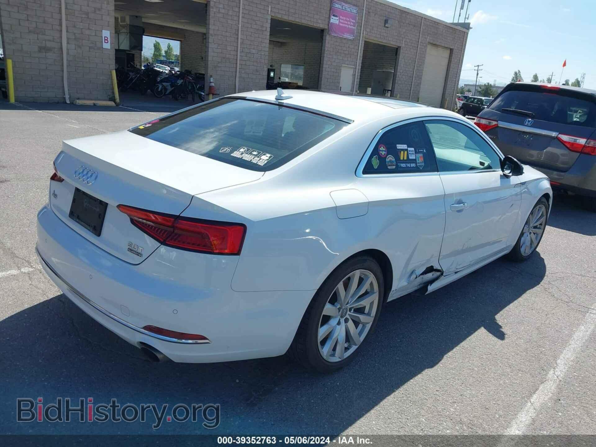 2018 AUDI A5 - VIN: WAUPNAF5XJA004509 - Фото 4