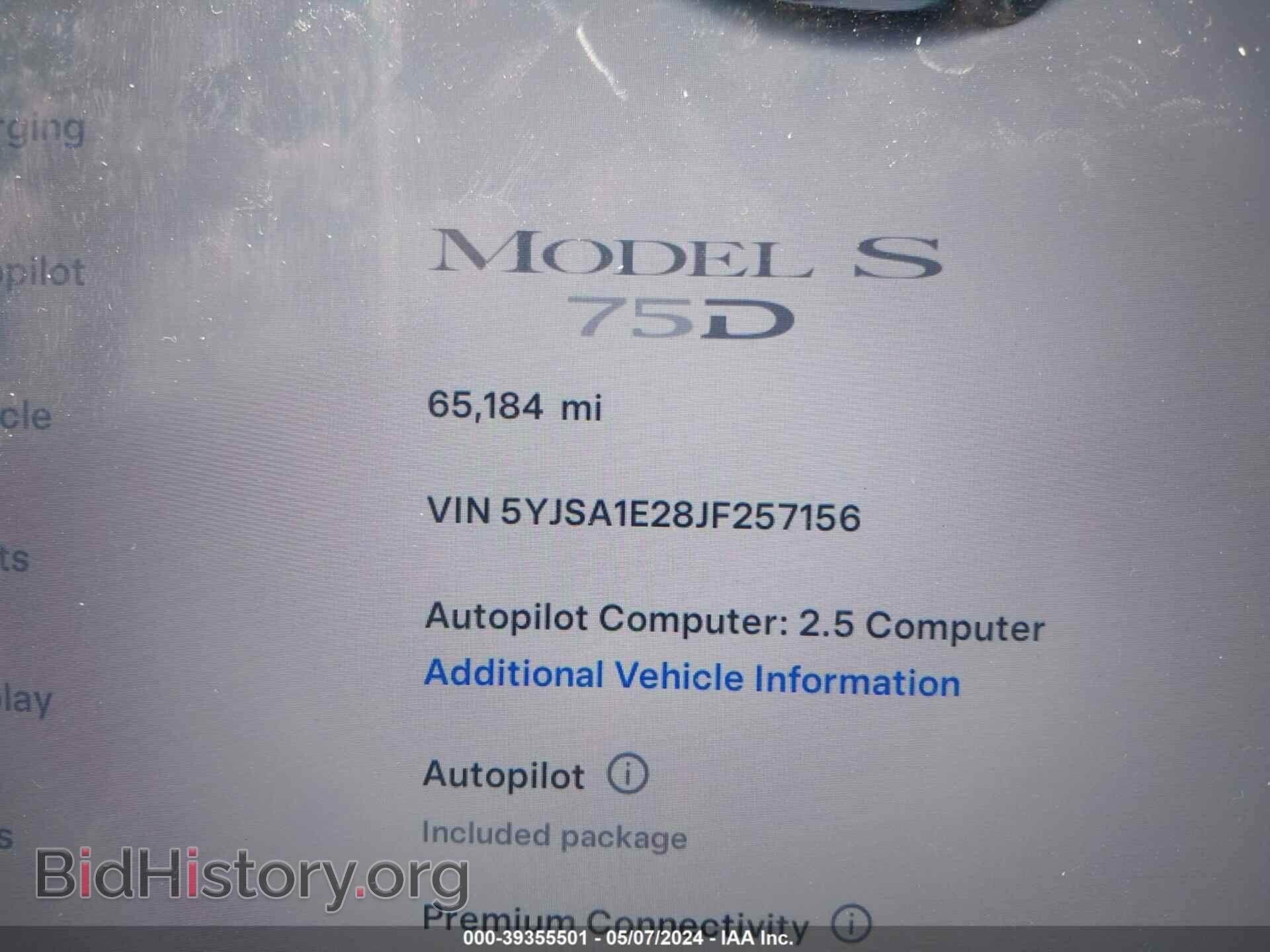 2018 TESLA MODEL S - VIN: 5YJSA1E28JF257156 - Фото 14