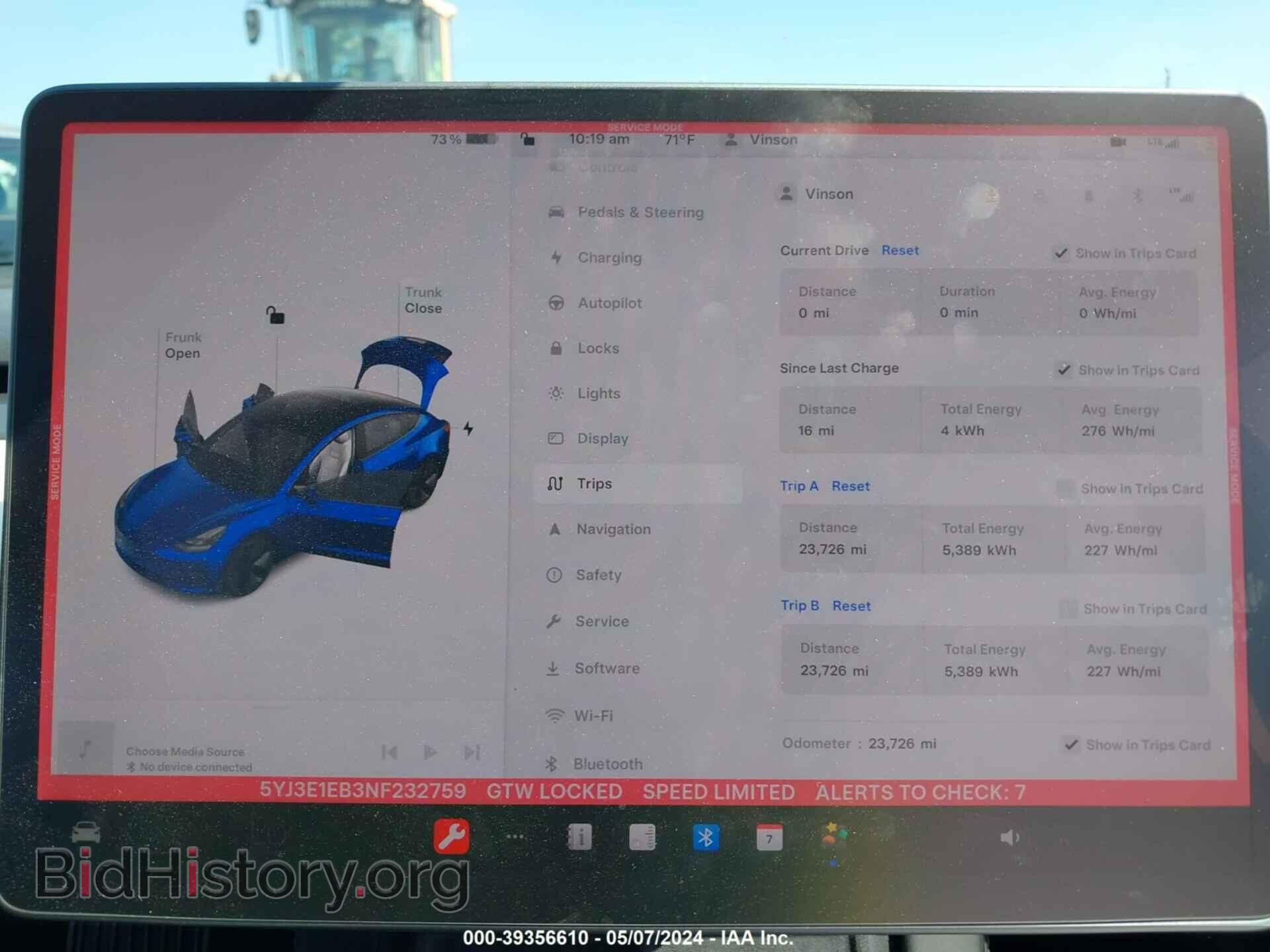 2022 TESLA MODEL 3 - VIN: 5YJ3E1EB3NF232759 - Фото 7
