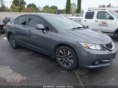 2013 Honda CIVIC EX-L, gray — VIN 19XFB2F93DE213737, IAAI
