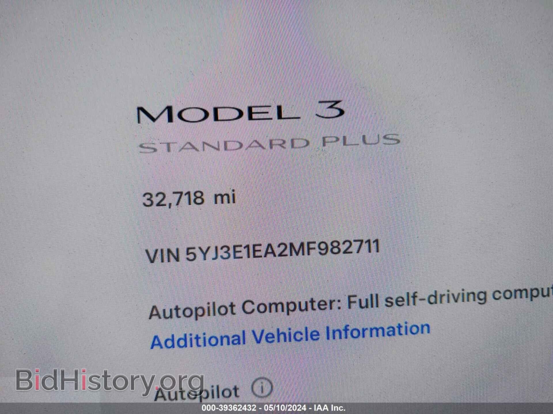 2021 TESLA MODEL 3 - VIN: 5YJ3E1EA2MF982711 - Фото 7