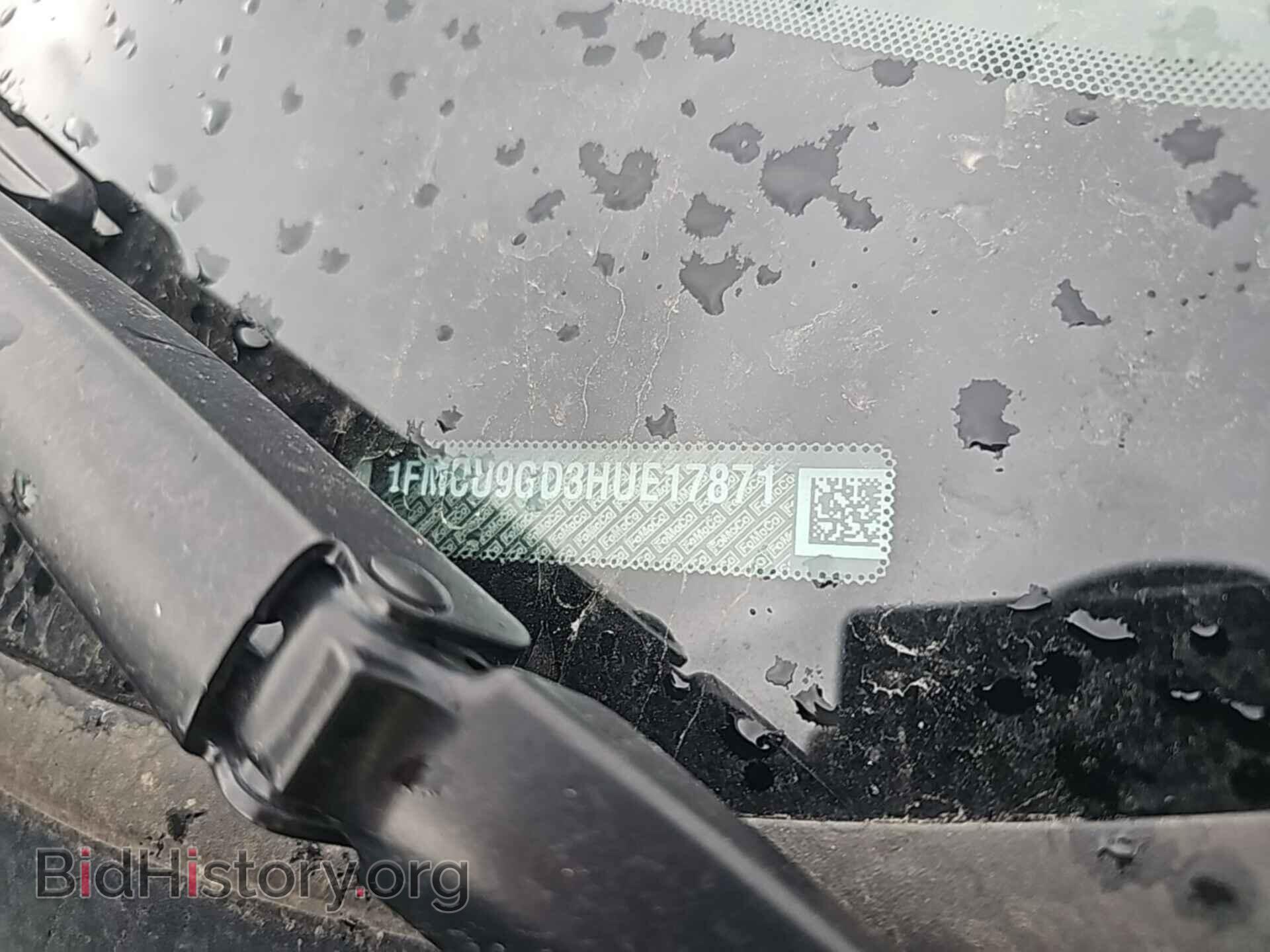 2017 FORD ESCAPE - VIN: 1FMCU9GD3HUE17871 - Фото 2