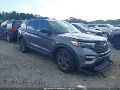 2021 Ford EXPLORER XLT, gray — VIN 1FMSK7DH9MGB28046, IAAI