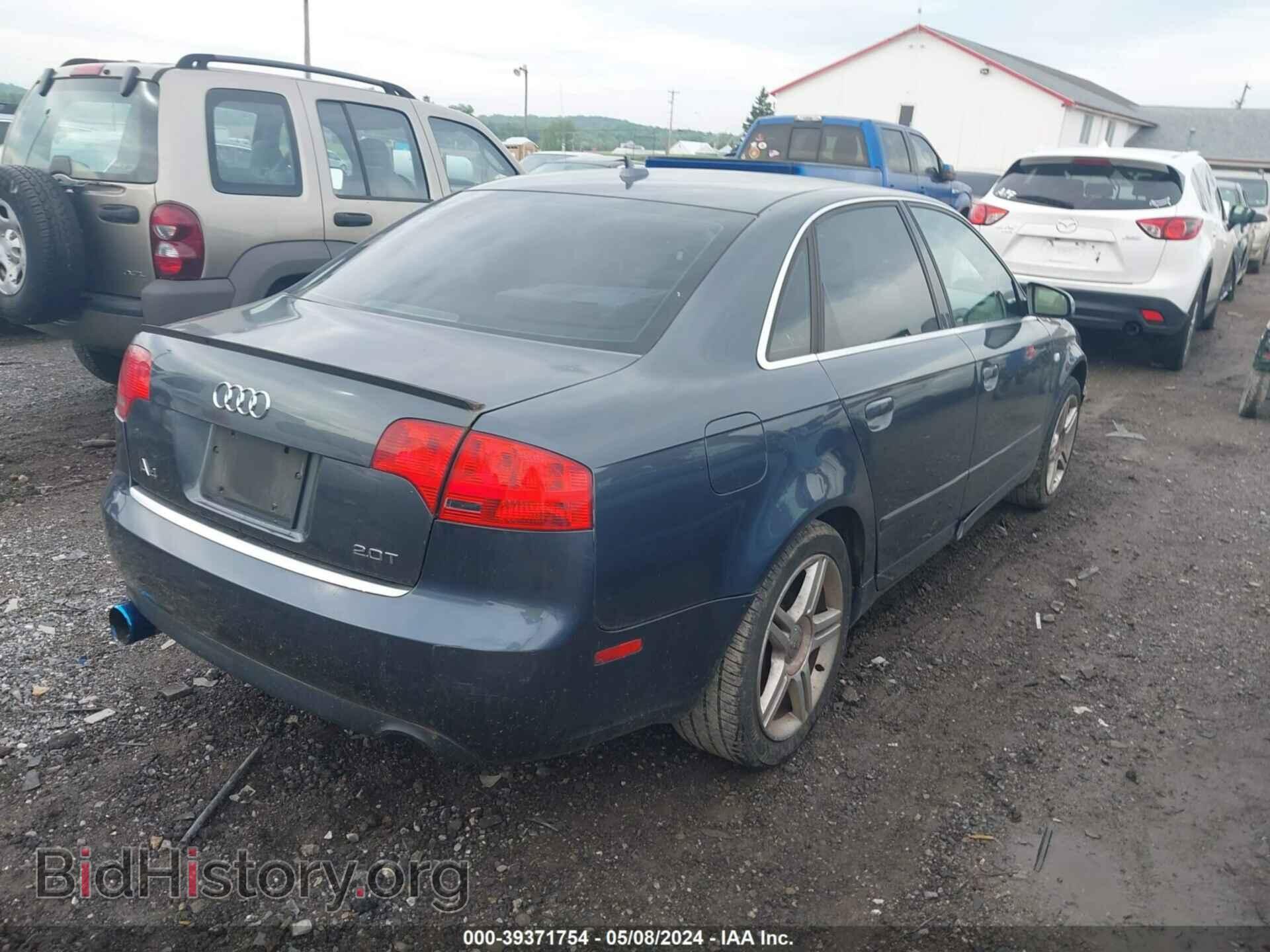 2007 AUDI A4 - VIN: WAUAF78E37A060495 - Фото 4