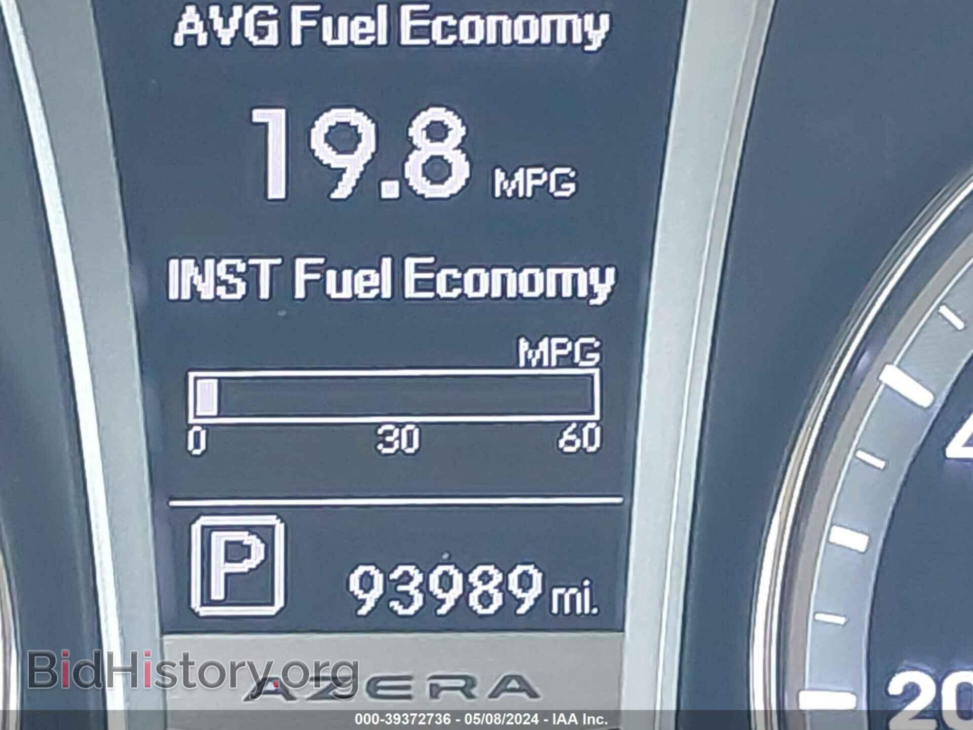 2012 HYUNDAI AZERA - VIN: KMHFG4JG8CA183473 - Фото 15