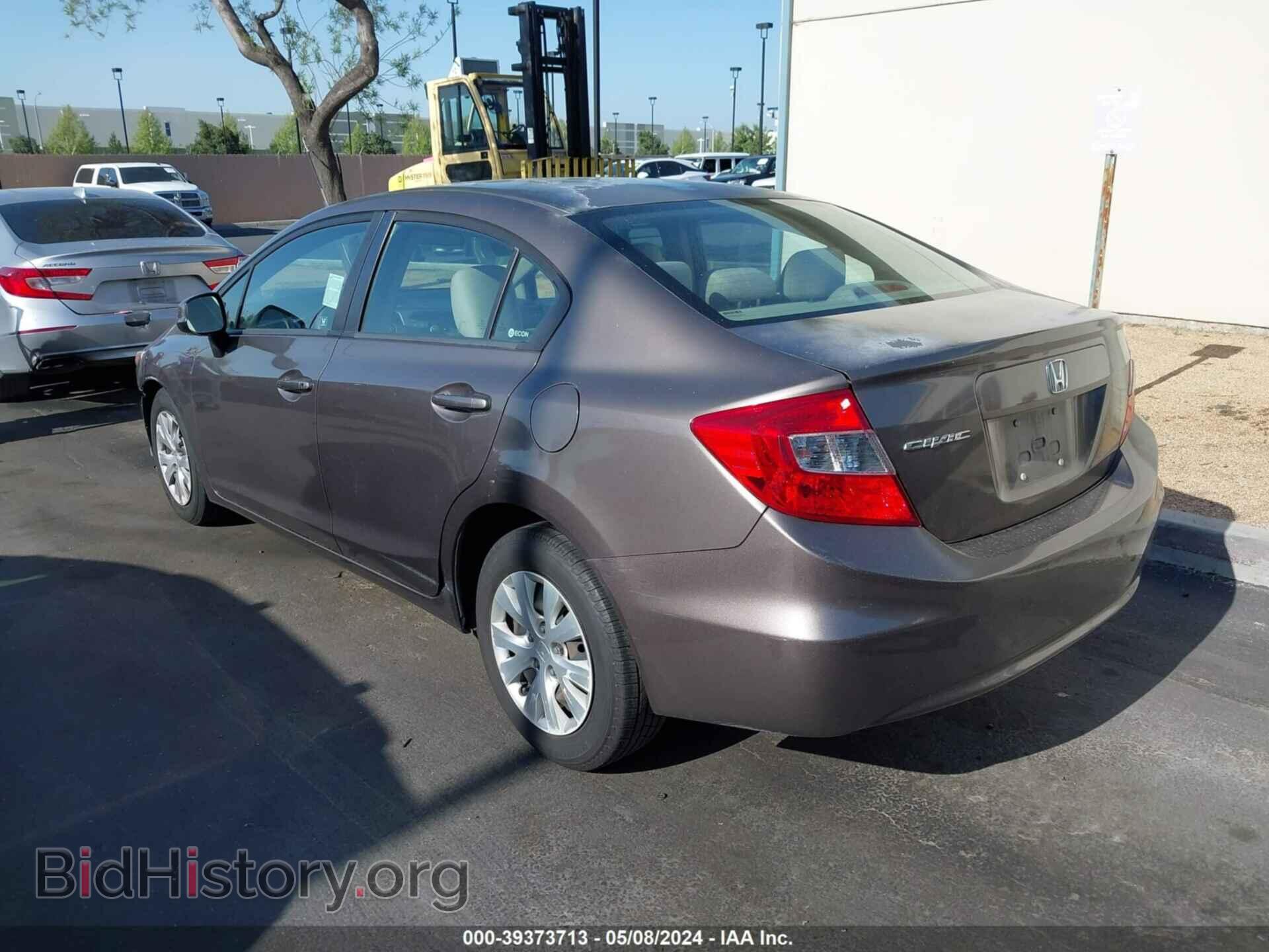 2012 HONDA CIVIC - VIN: 2HGFB2F55CH541016 - Фото 3