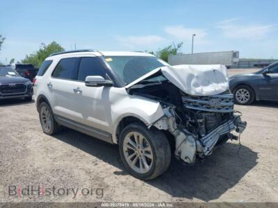 2018 Ford EXPLORER Limited, white — VIN 1FM5K7F8XJGB29681, IAAI