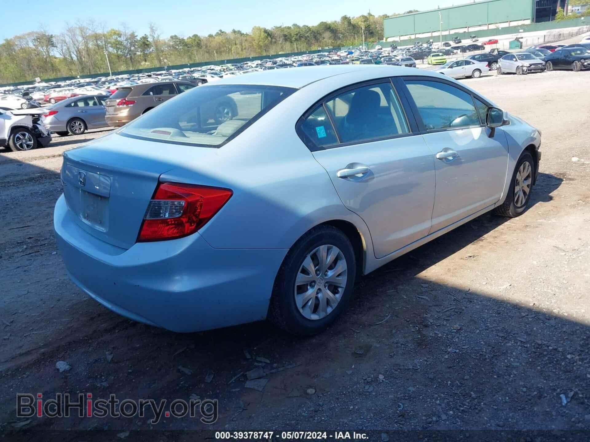 2012 HONDA CIVIC - VIN: 19XFB2F59CE350192 - Фото 4