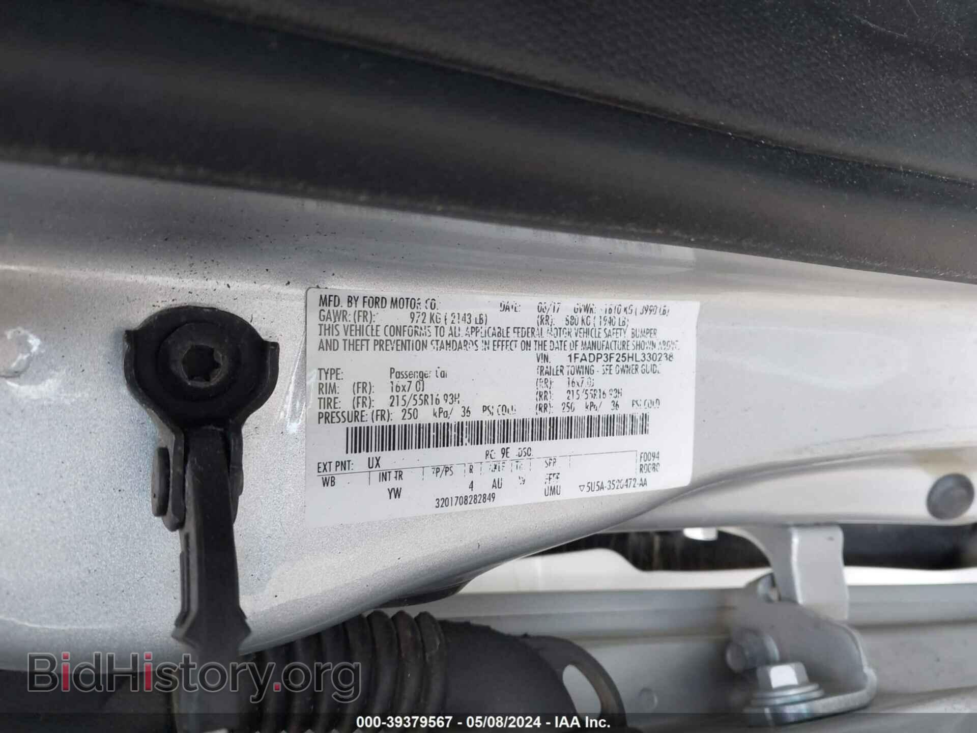 2017 FORD FOCUS - VIN: 1FADP3F25HL330238 - Photo 9