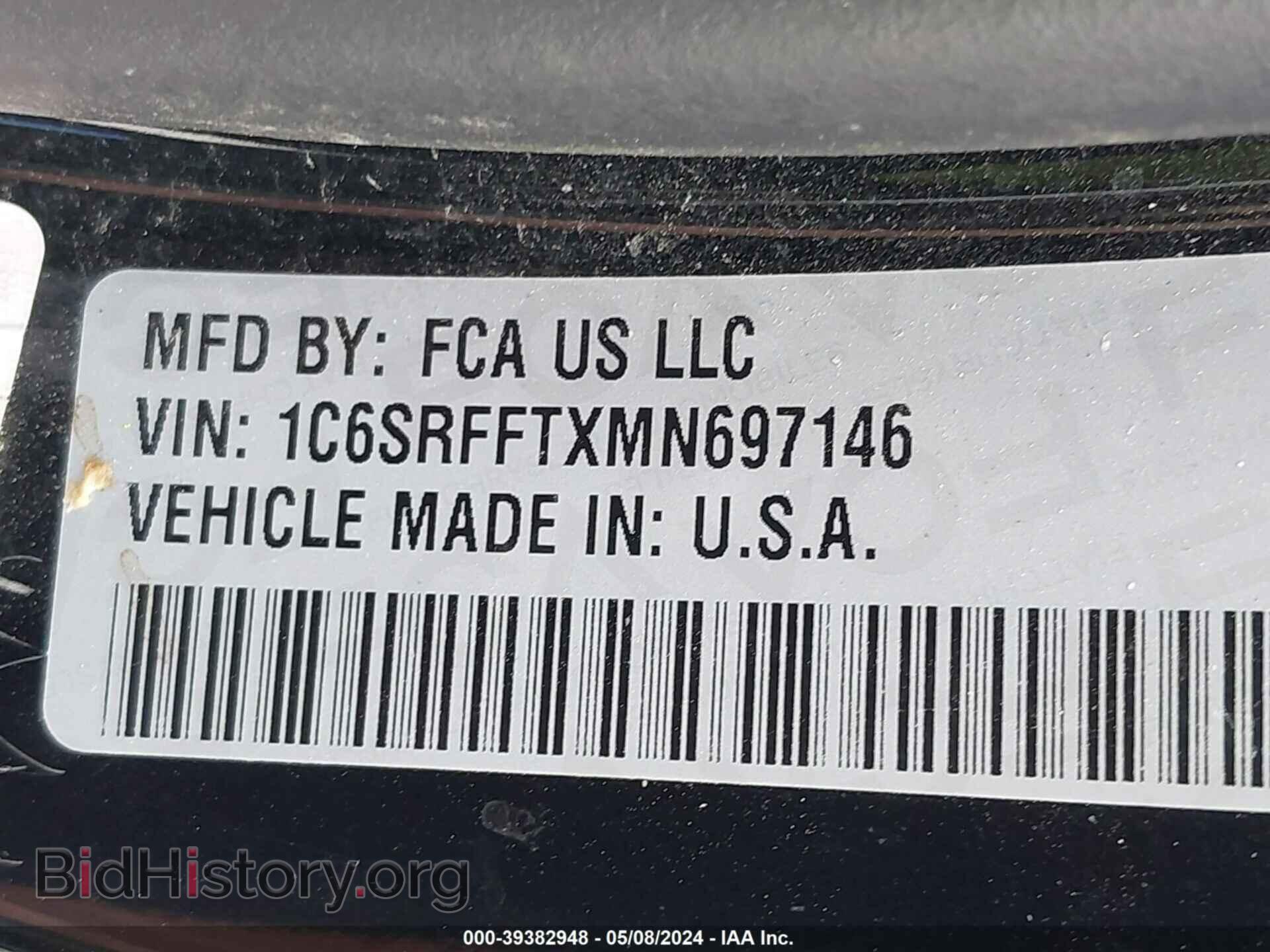 2021 RAM 1500 - VIN: 1C6SRFFTXMN697146 - Фото 9