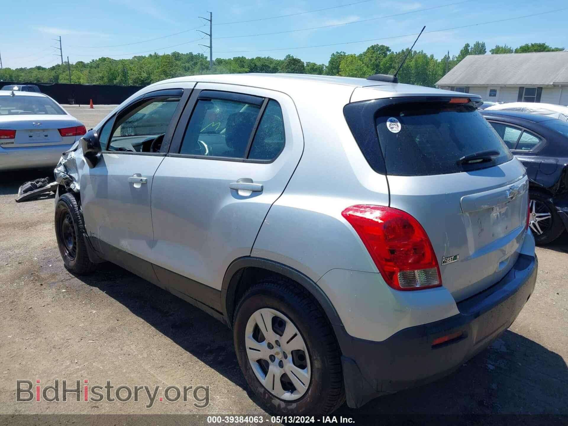 2016 CHEVROLET TRAX - VIN: 3GNCJKSB5GL274724 - Фото 3