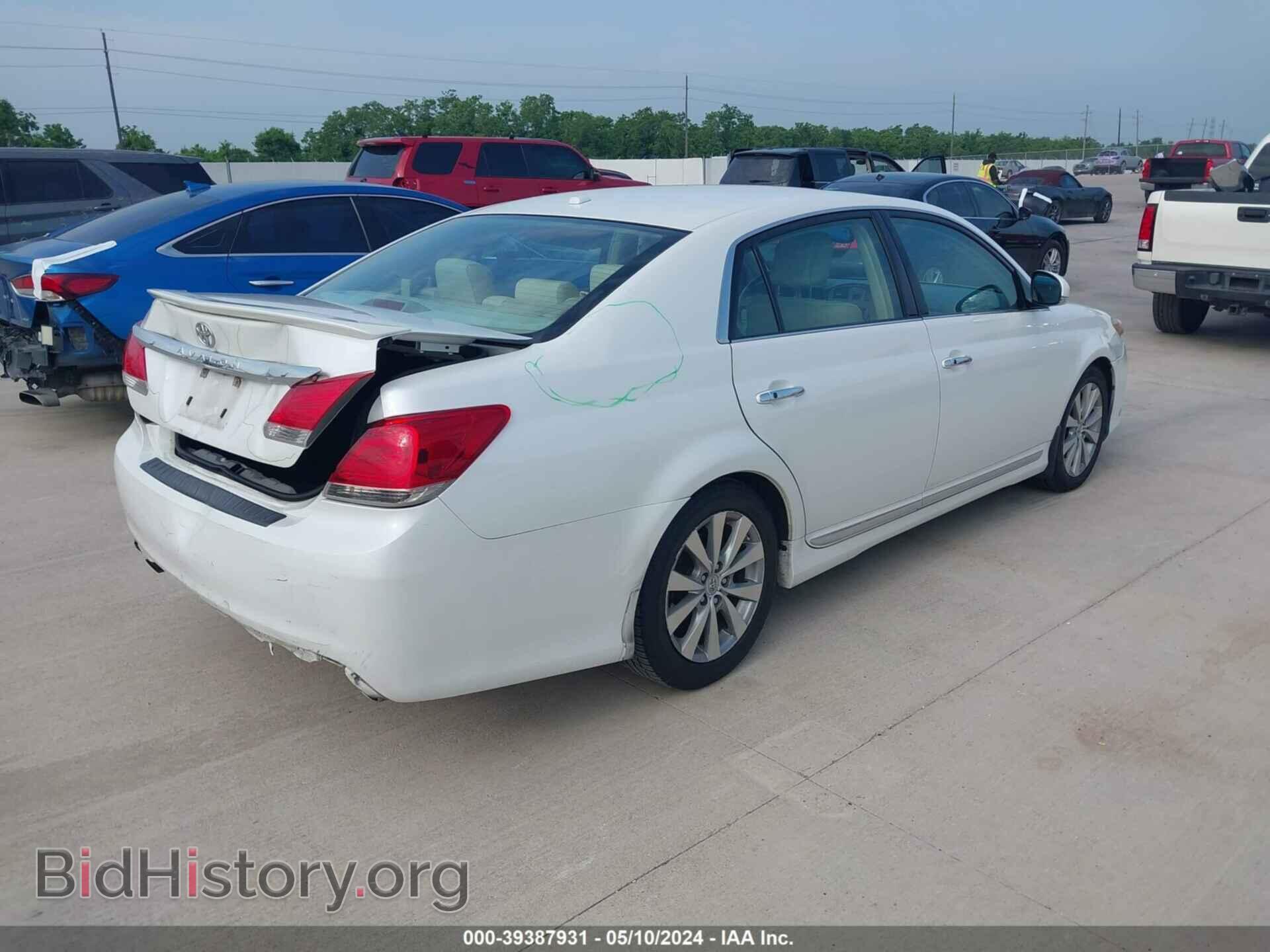 2012 TOYOTA AVALON - VIN: 4T1BK3DB3CU464201 - Фото 4