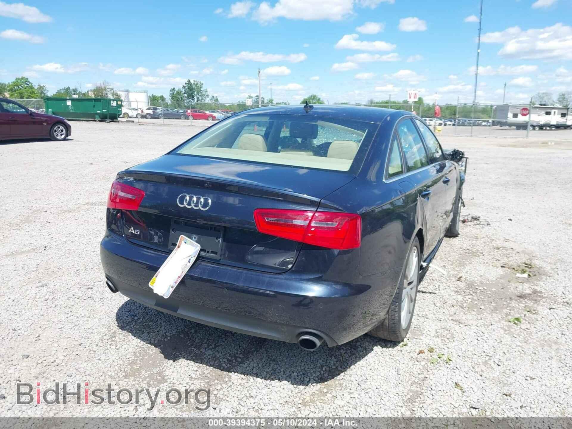 2013 AUDI A6 - VIN: WAUGFAFC4DN140367 - Фото 4
